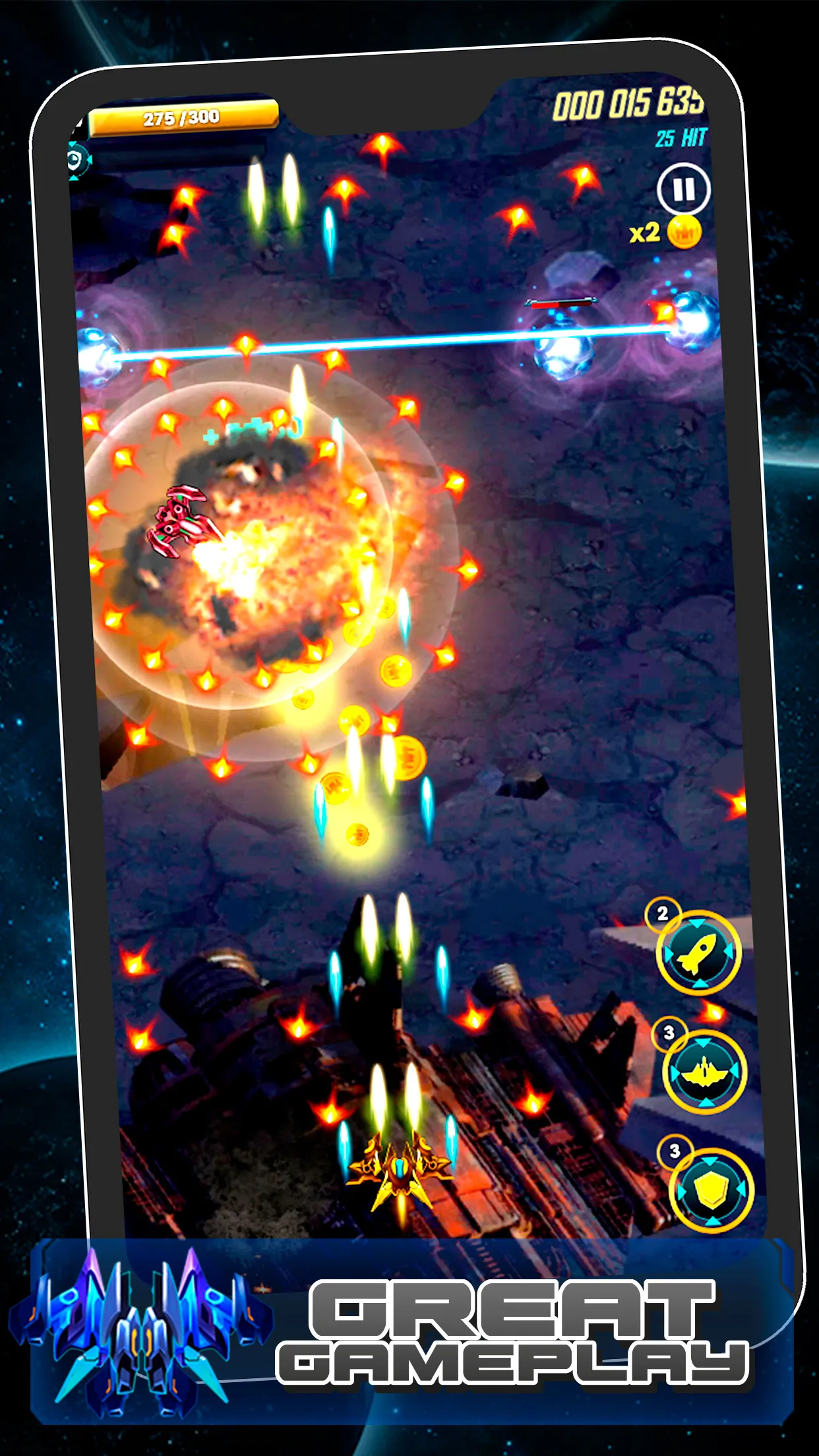 Galaxy Aliens Shooter 2024 | Indus Appstore | Screenshot