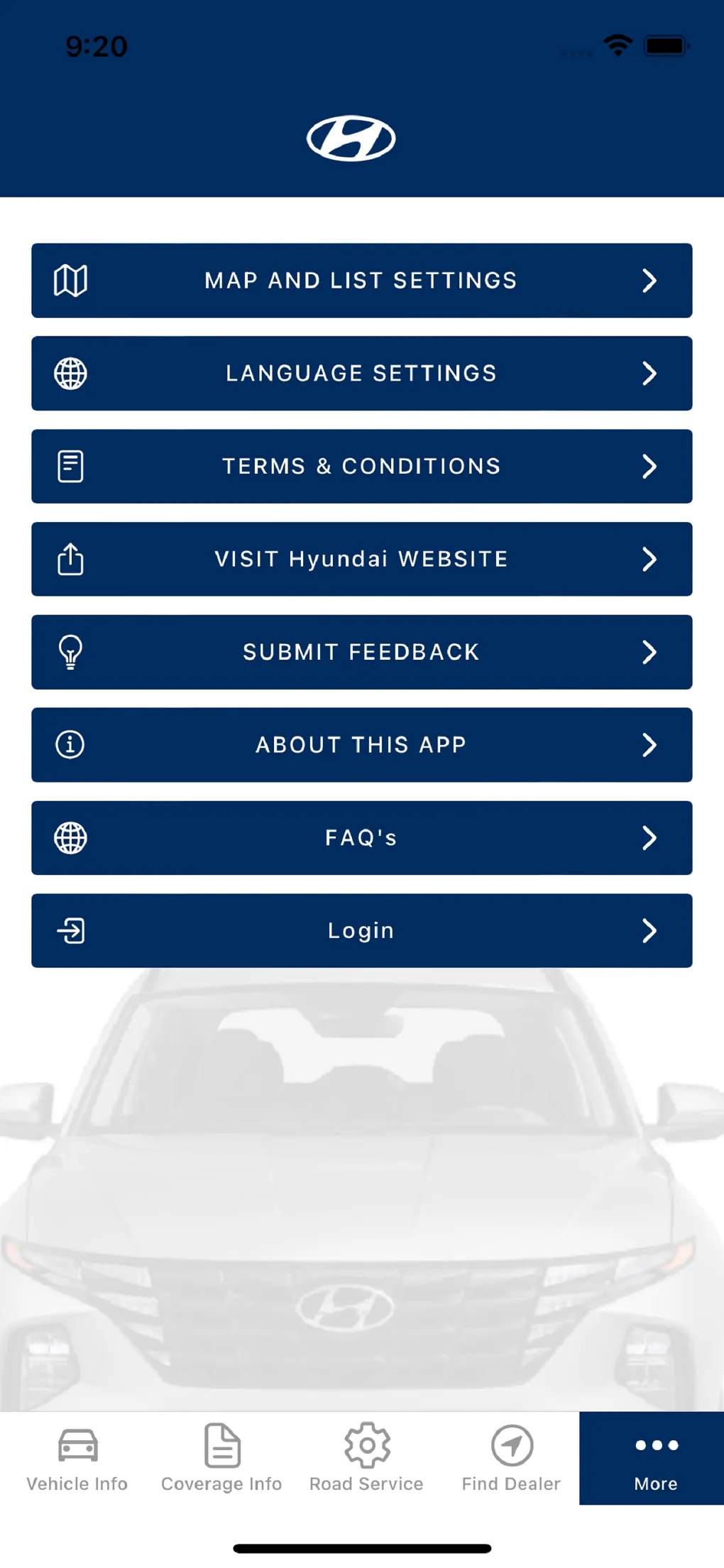 Hyundai Roadside Assistance | Indus Appstore | Screenshot