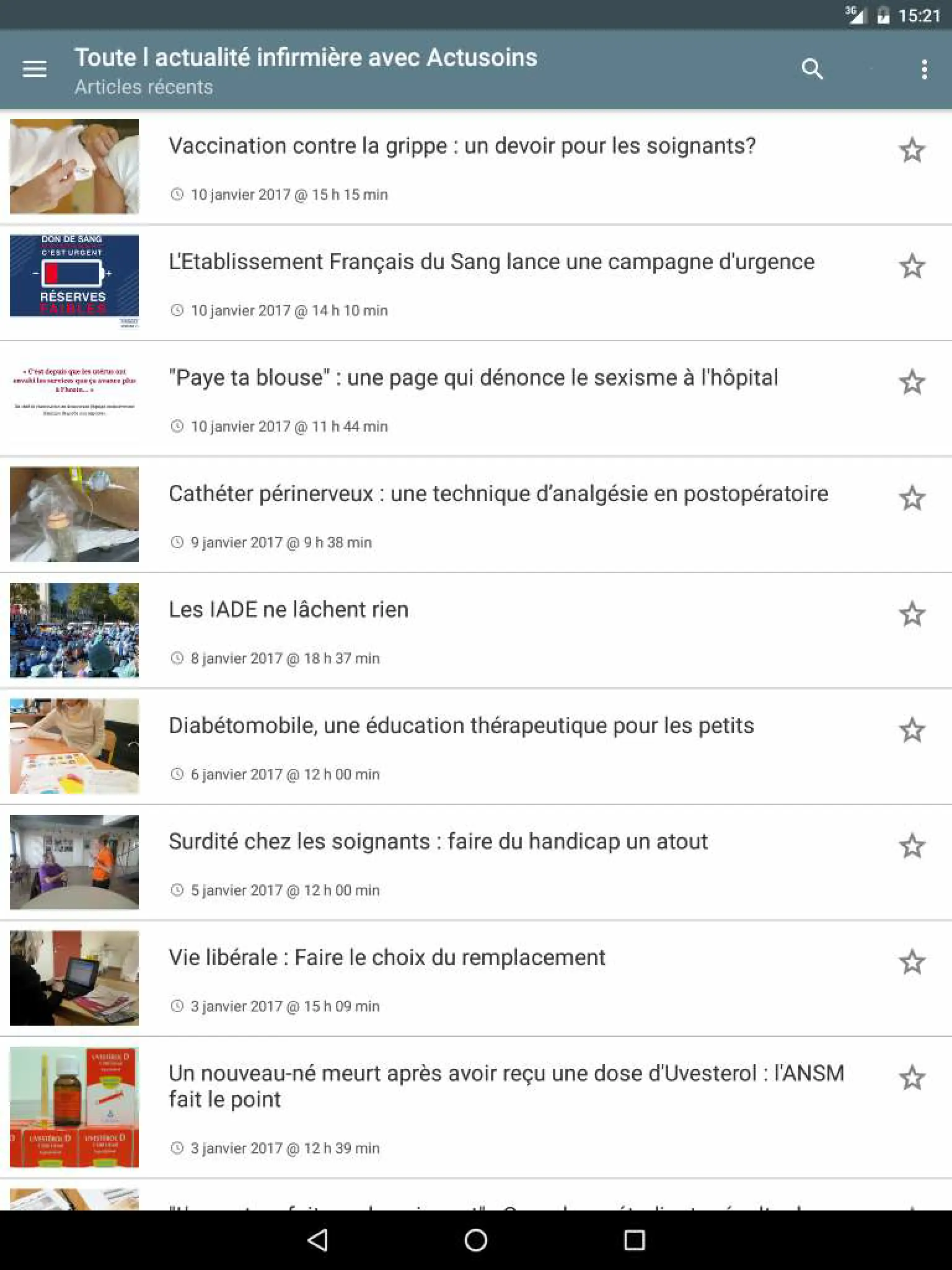 Actusoins actualité infirmière | Indus Appstore | Screenshot