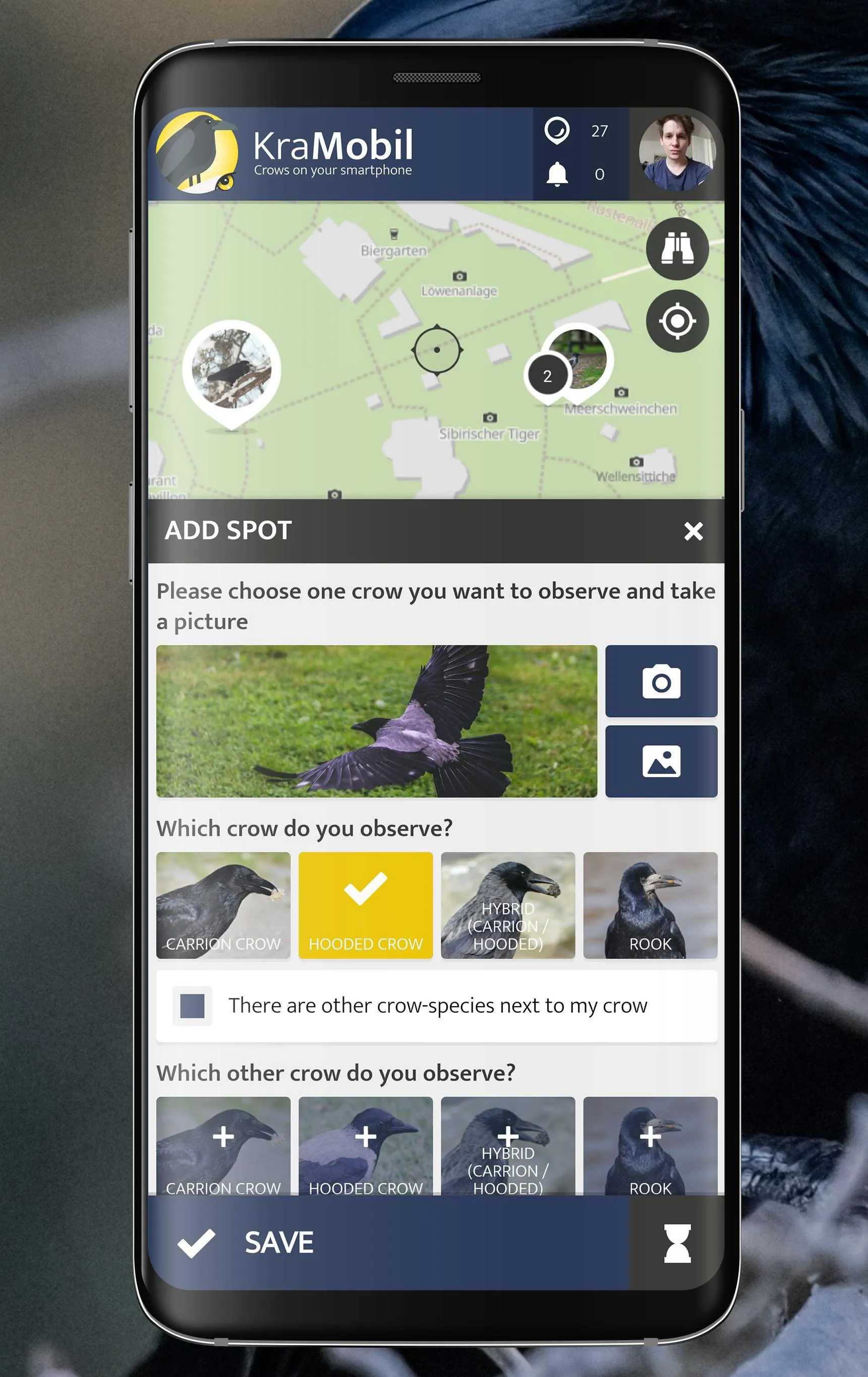 KraMobil - Observing Crows | Indus Appstore | Screenshot