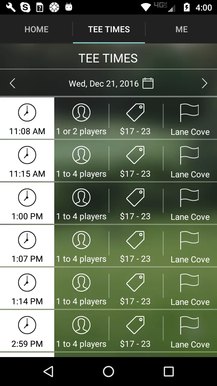 Lane Cove Golf Tee Times | Indus Appstore | Screenshot