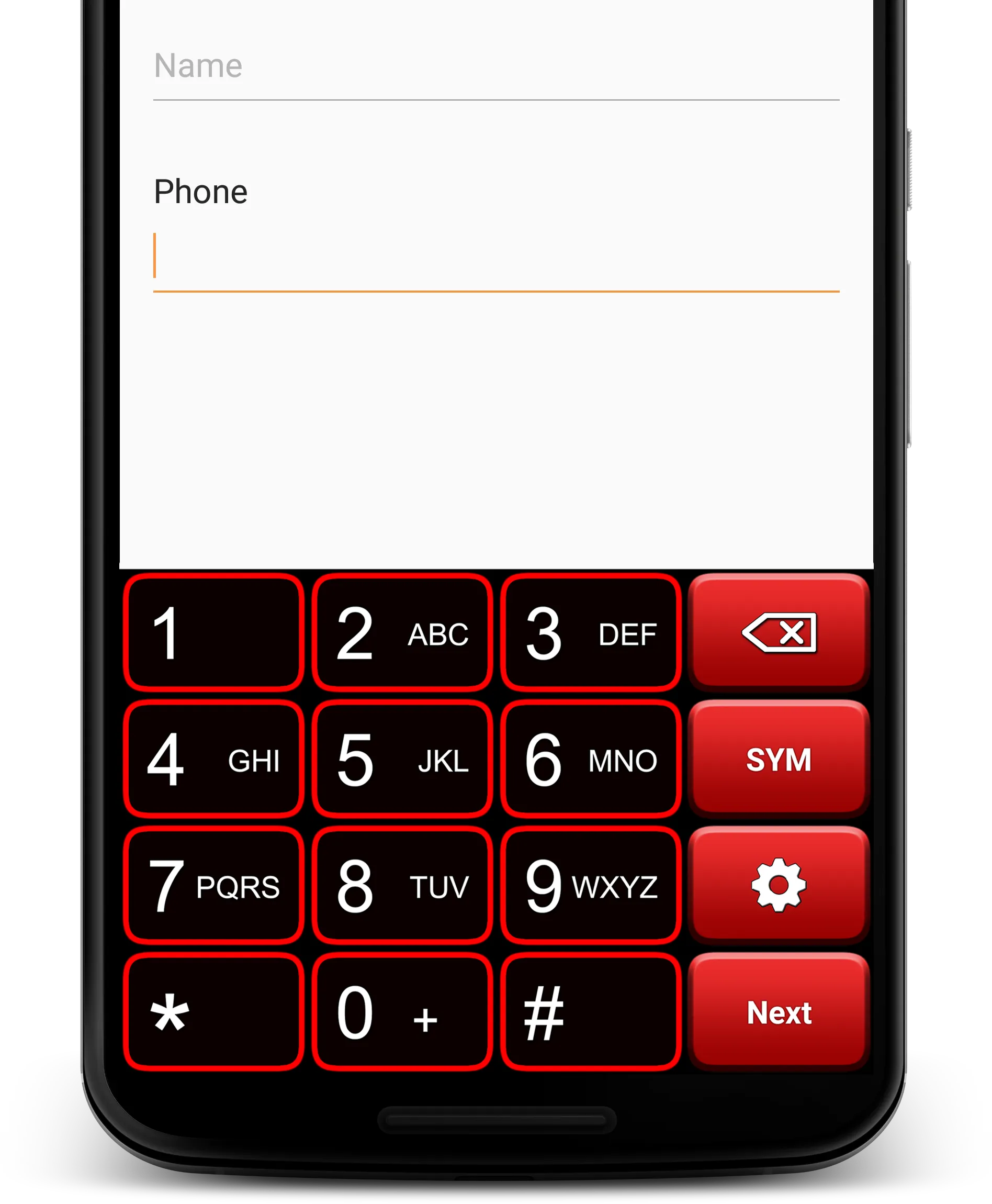 Red Neon Keyboard | Indus Appstore | Screenshot