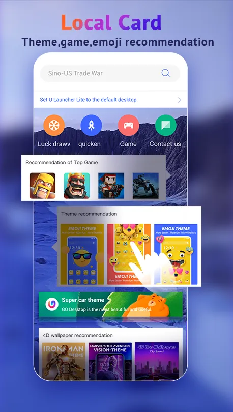 U Launcher Lite-Hide apps | Indus Appstore | Screenshot