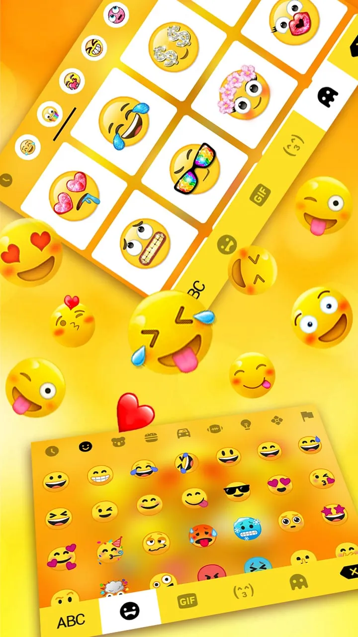 Happy Emojis Gravity Keyboard  | Indus Appstore | Screenshot