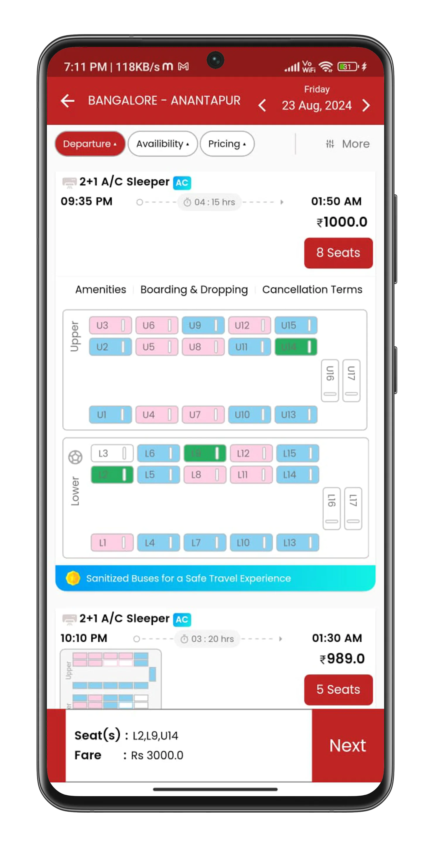 Vikram Travels - Bus Tickets | Indus Appstore | Screenshot