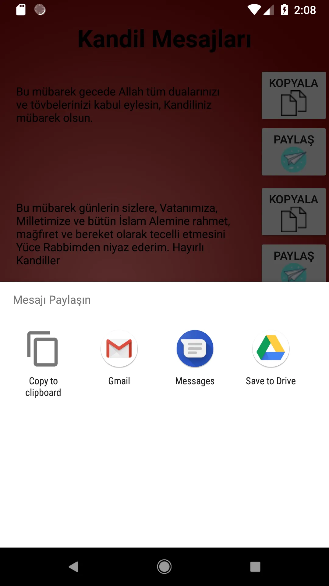 Hazır Kandil Mesajları | Indus Appstore | Screenshot