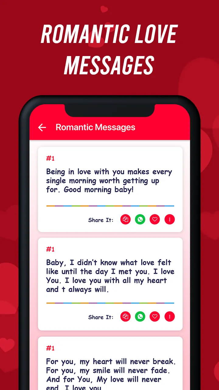 Romantic Messages and Captions | Indus Appstore | Screenshot