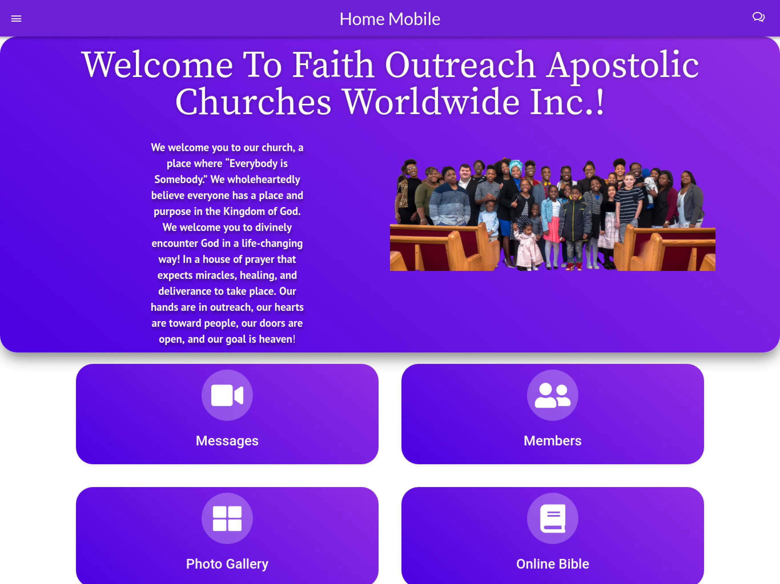 Faith Outreach Apostolic | Indus Appstore | Screenshot