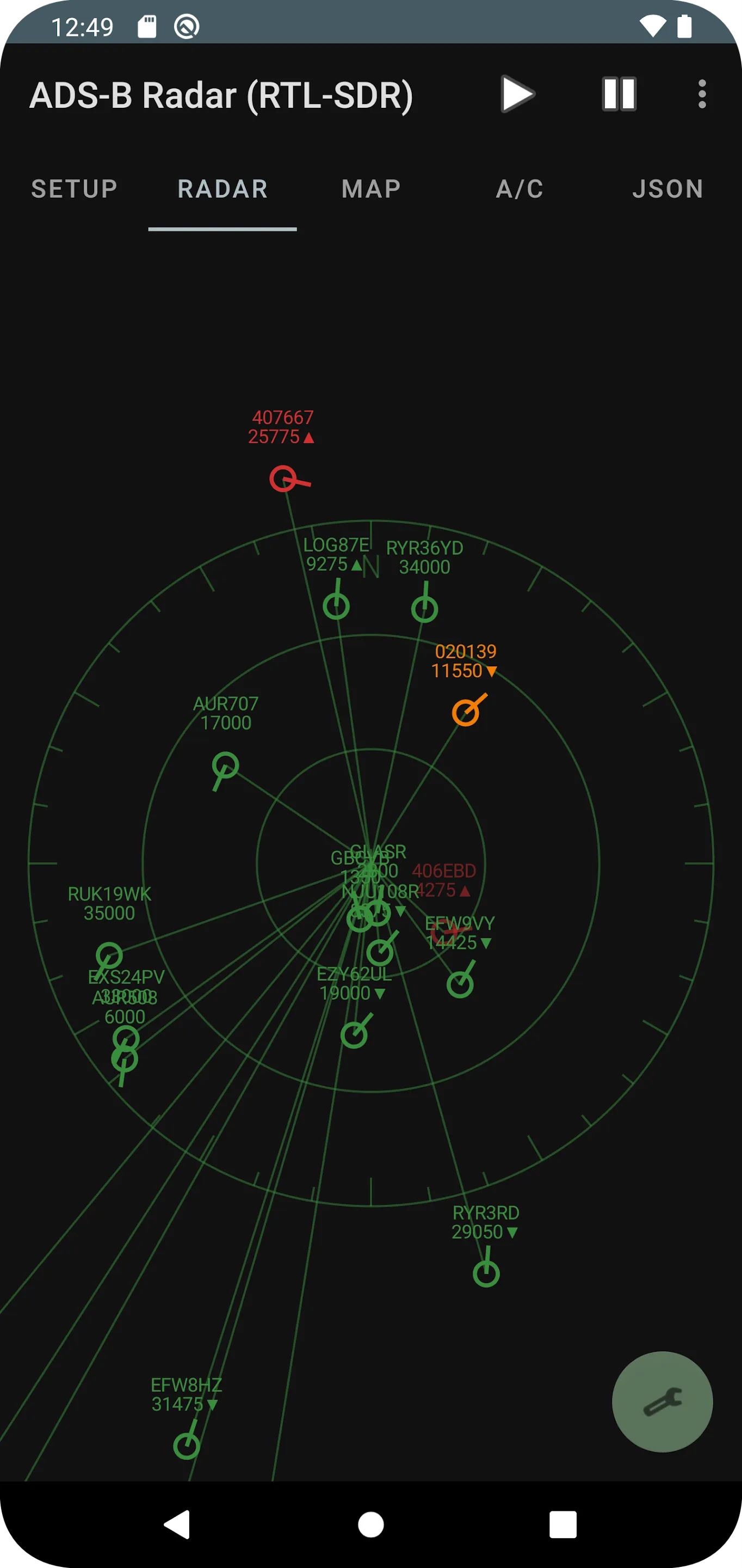 ADS-B Radar (RTL-SDR) | Indus Appstore | Screenshot