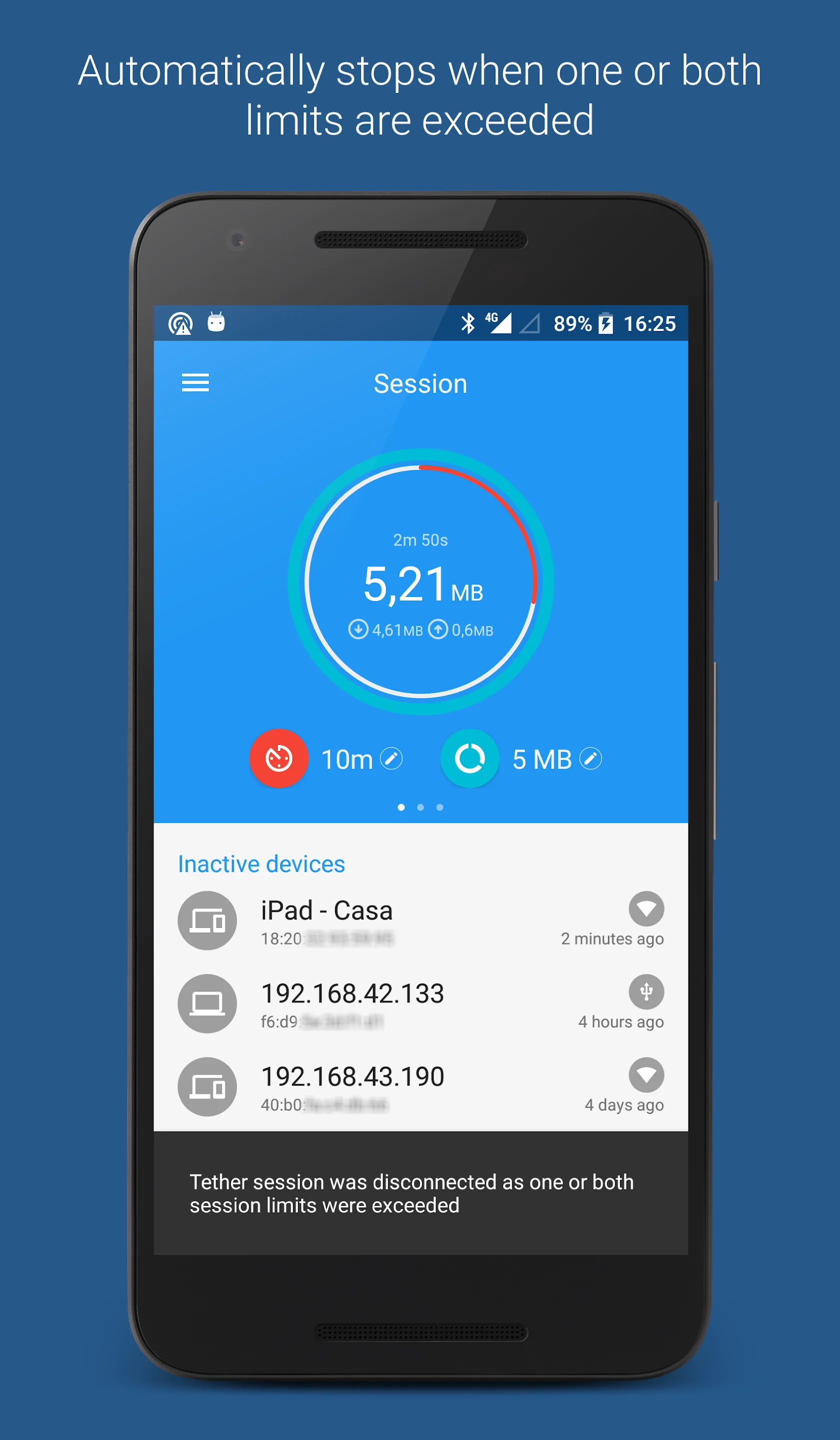 Data Sharing - Tethering | Indus Appstore | Screenshot