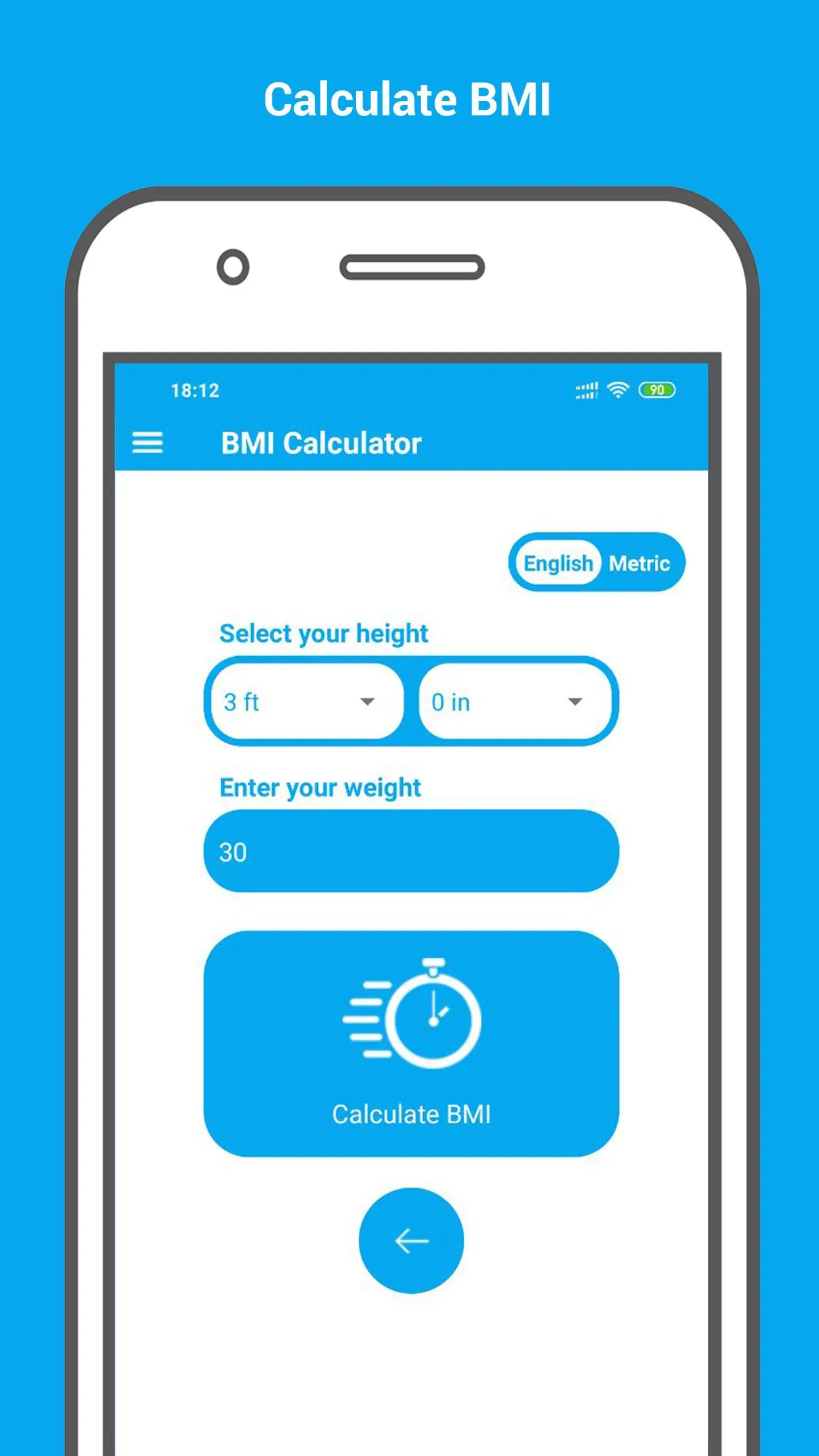 BMI Calculator -  Fat level We | Indus Appstore | Screenshot