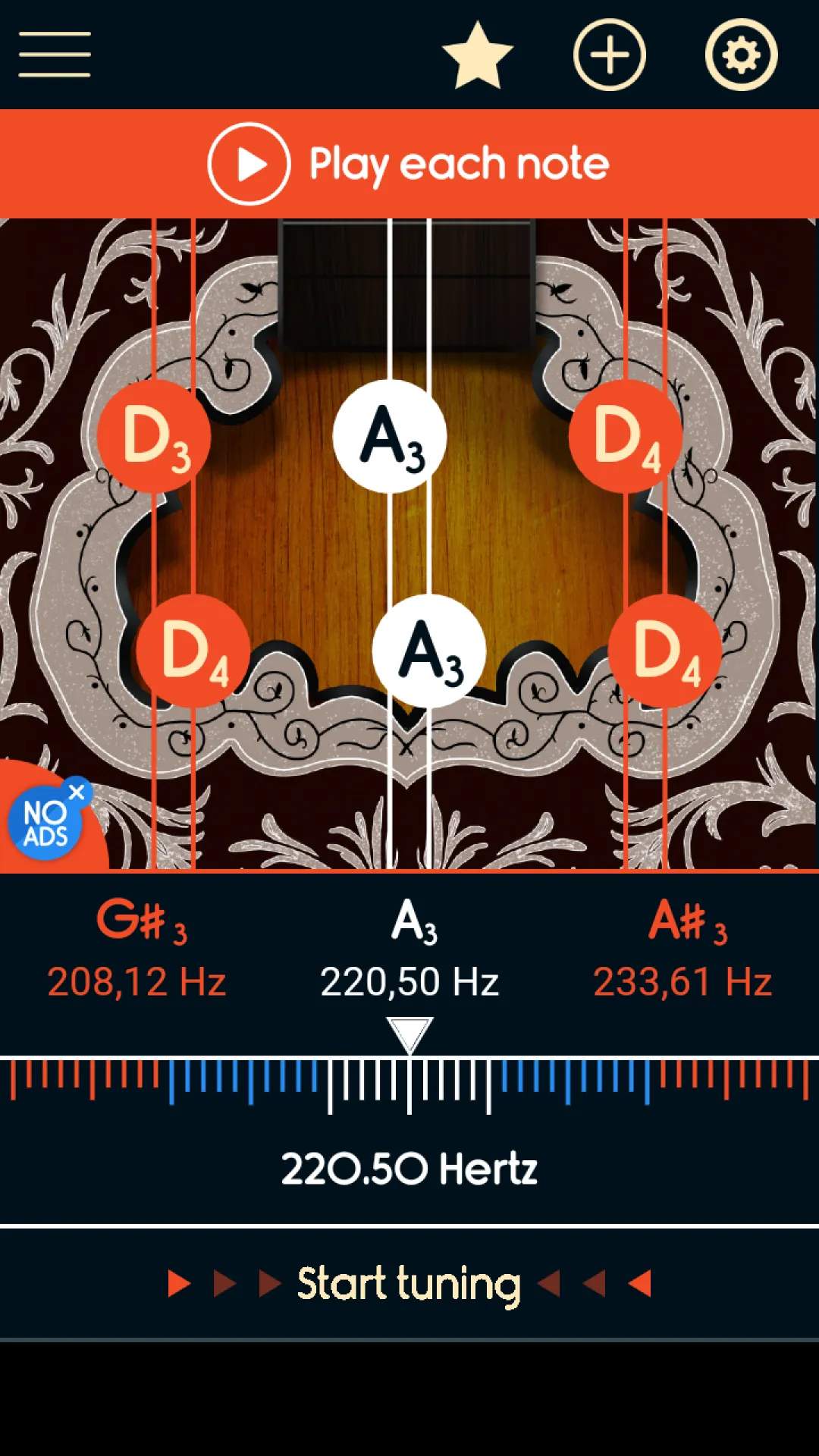 Master Bouzouki Tuner | Indus Appstore | Screenshot