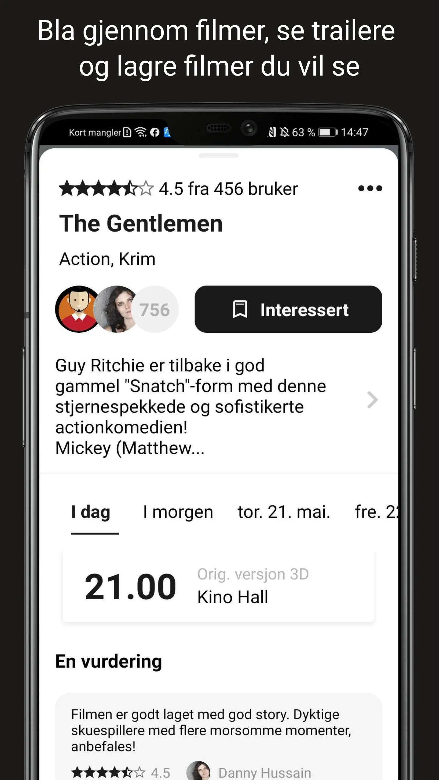 Fredrikstad Kino | Indus Appstore | Screenshot