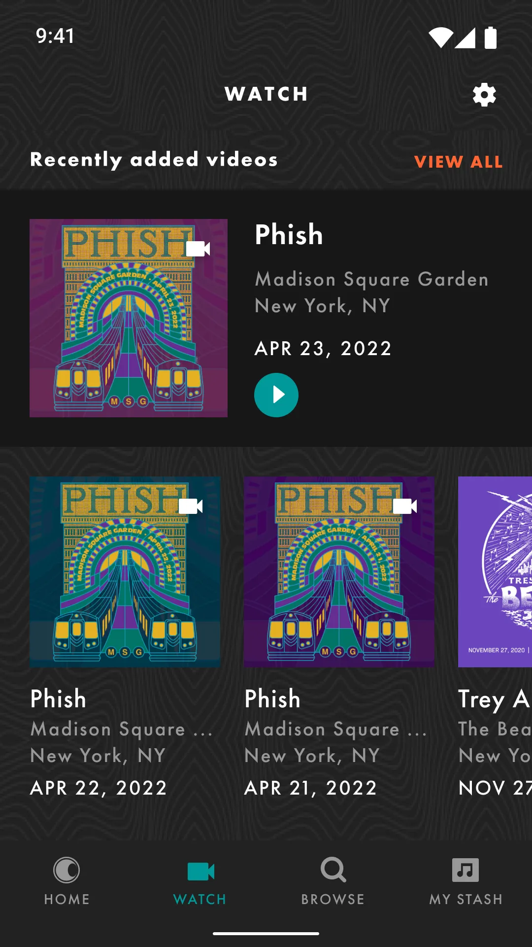 LivePhish | Indus Appstore | Screenshot