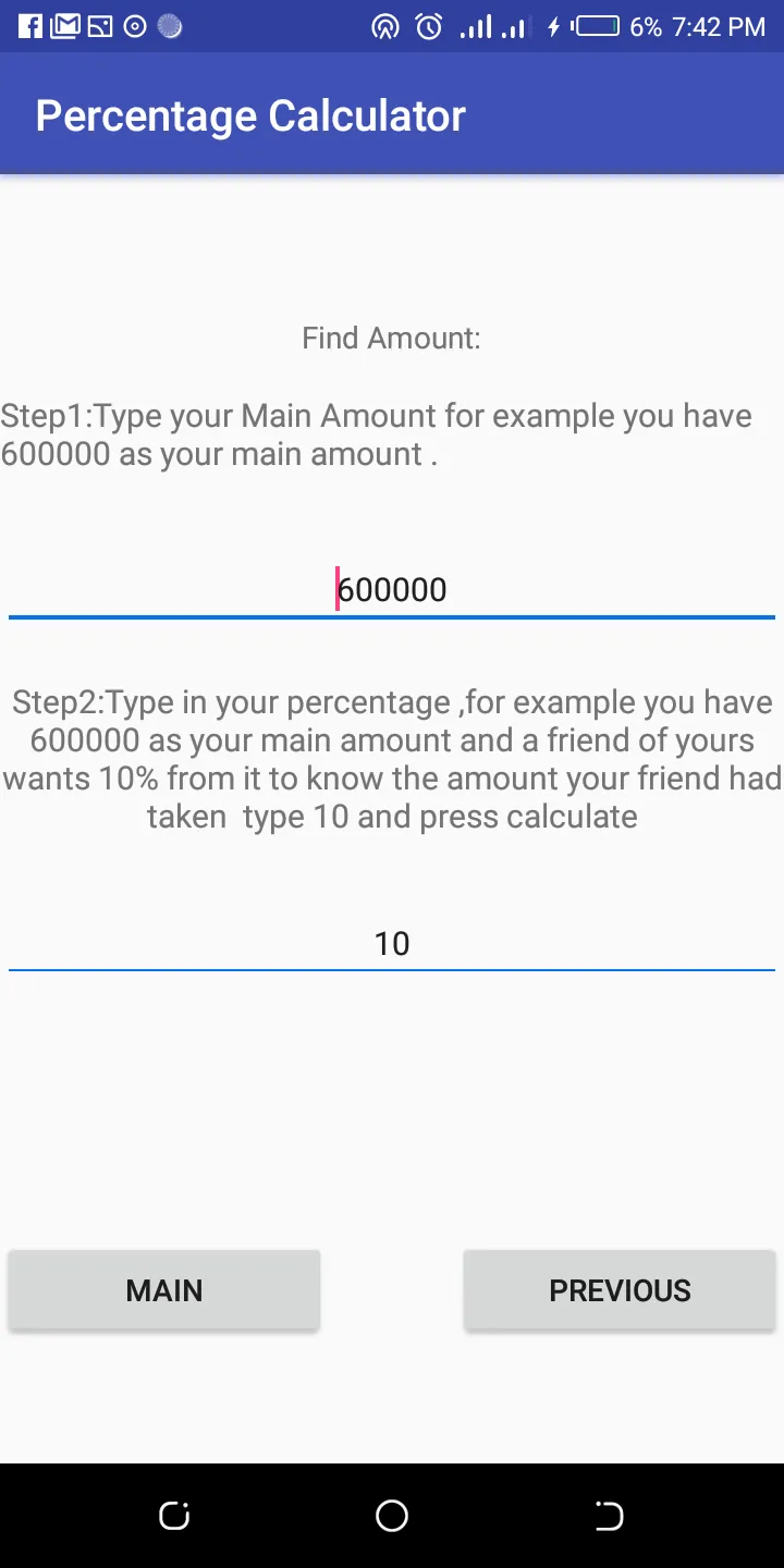 Percentage Calculator | Indus Appstore | Screenshot