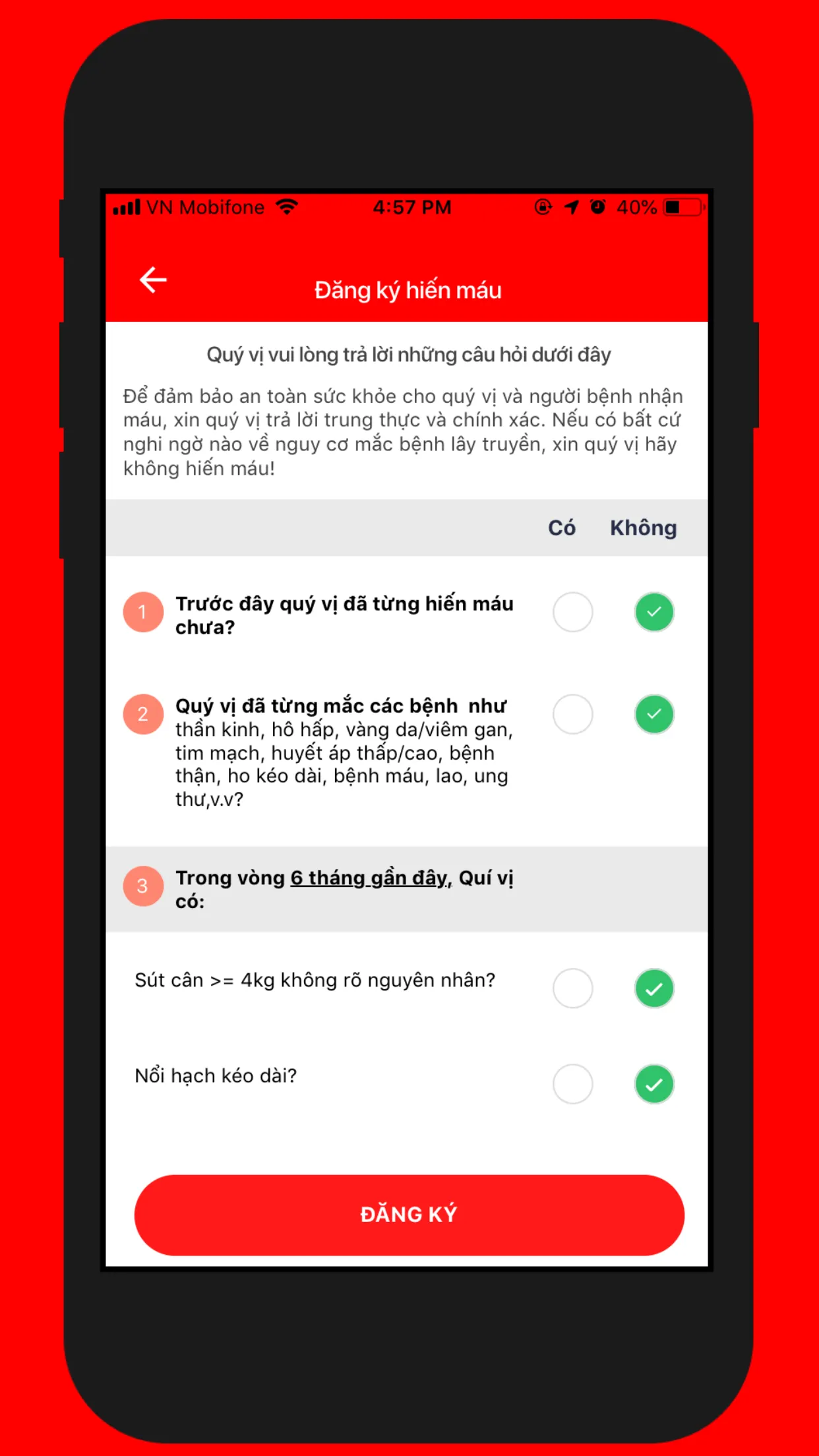 Hiến máu | Indus Appstore | Screenshot