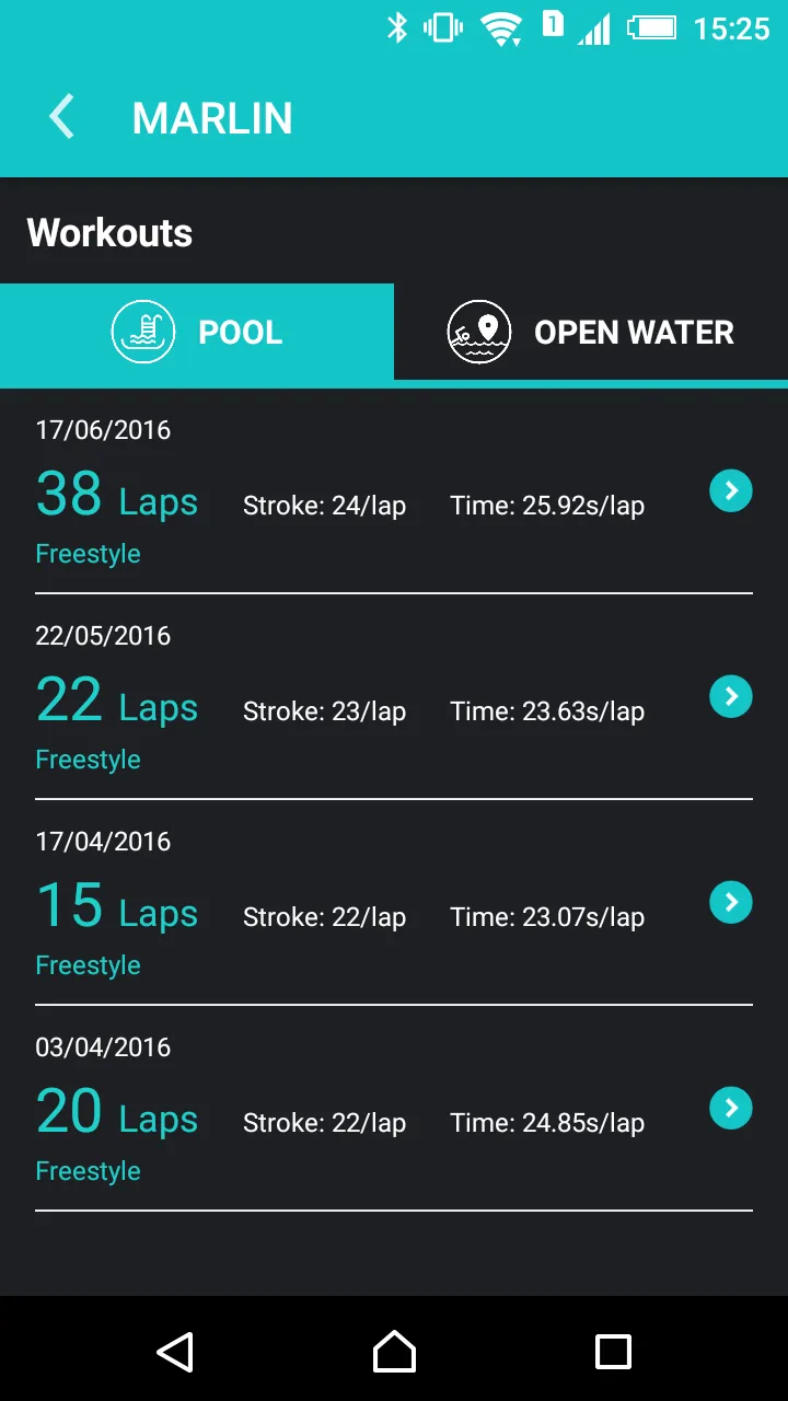 Marlin - The GPS Swim Meter | Indus Appstore | Screenshot