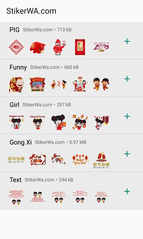 Sincia CNY 2025 WA Sticker | Indus Appstore | Screenshot