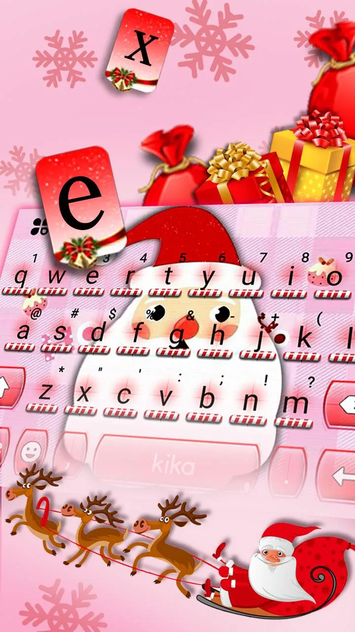 Kawaii Christmas Keyboard Them | Indus Appstore | Screenshot