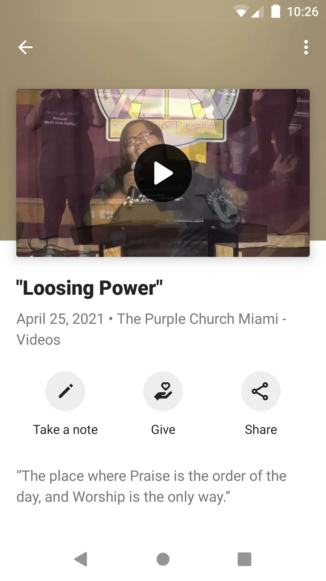 The Purple Church | Indus Appstore | Screenshot