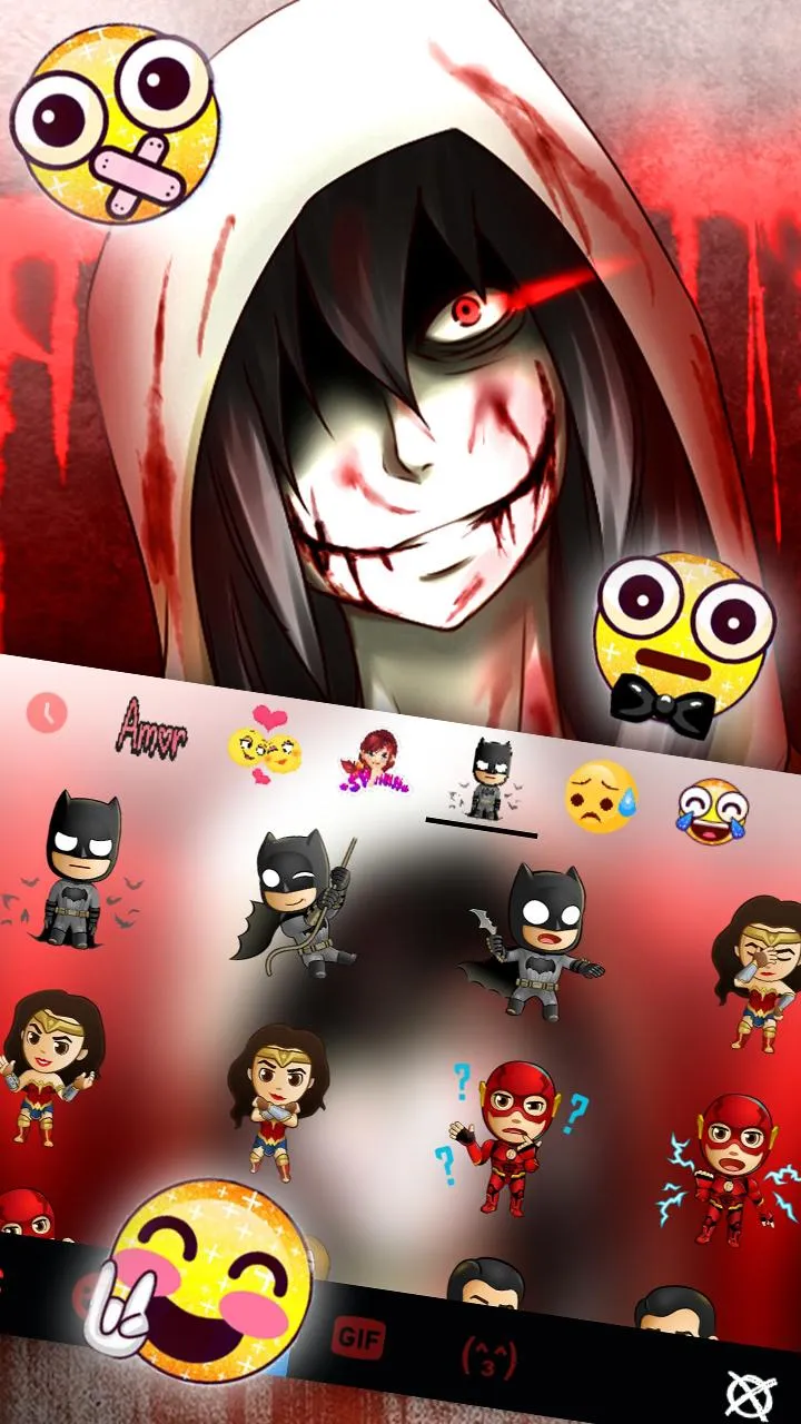 Jeff The Killer Keyboard Theme | Indus Appstore | Screenshot