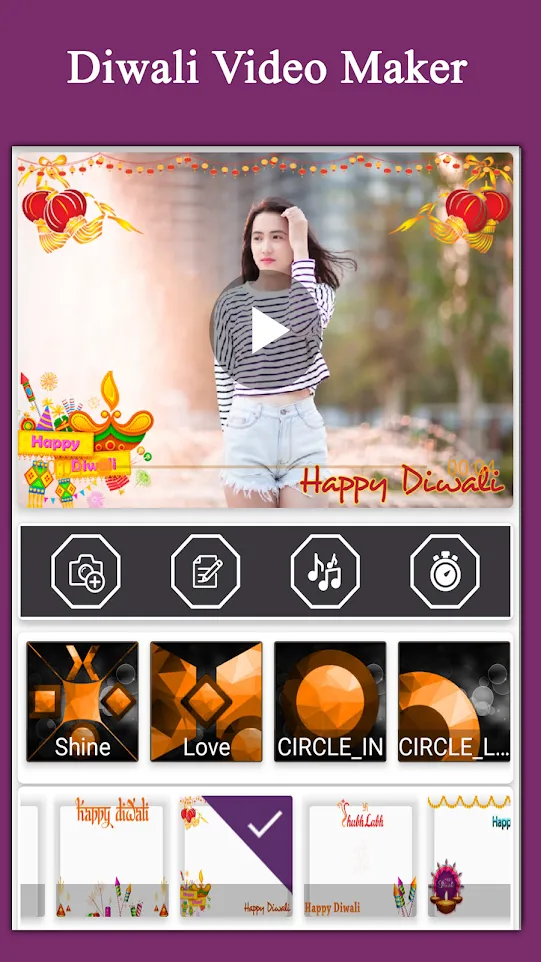 Diwali Video Maker with Photo | Indus Appstore | Screenshot