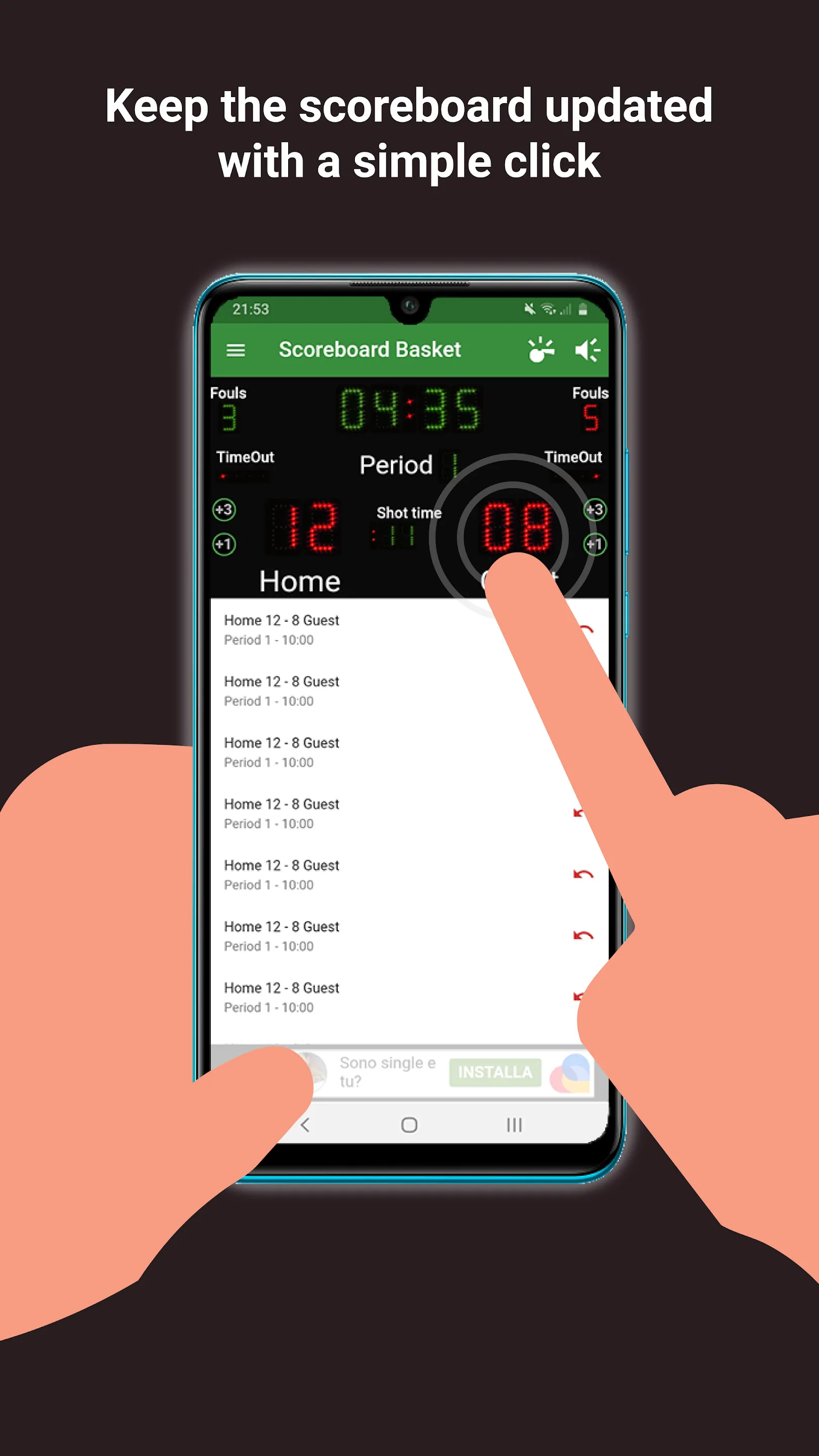 Scoreboard Basket | Indus Appstore | Screenshot