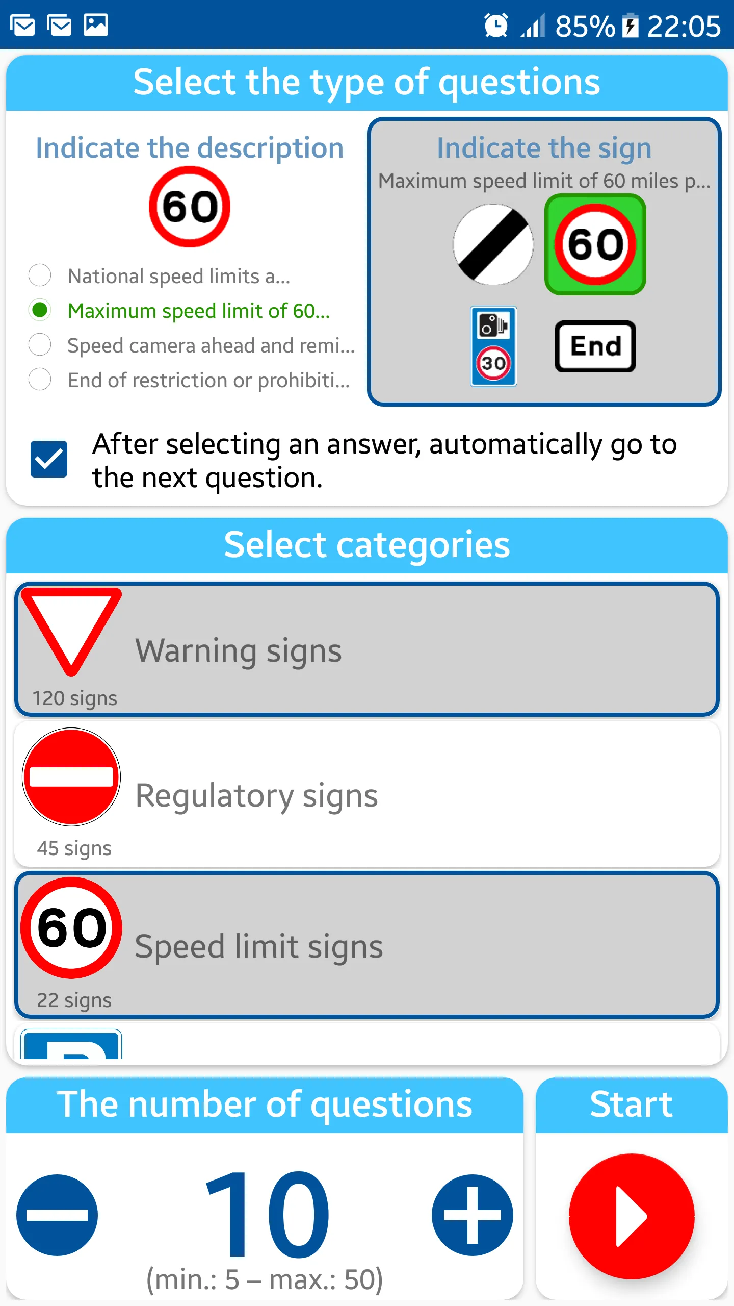 I know my traffic signs (UK) | Indus Appstore | Screenshot