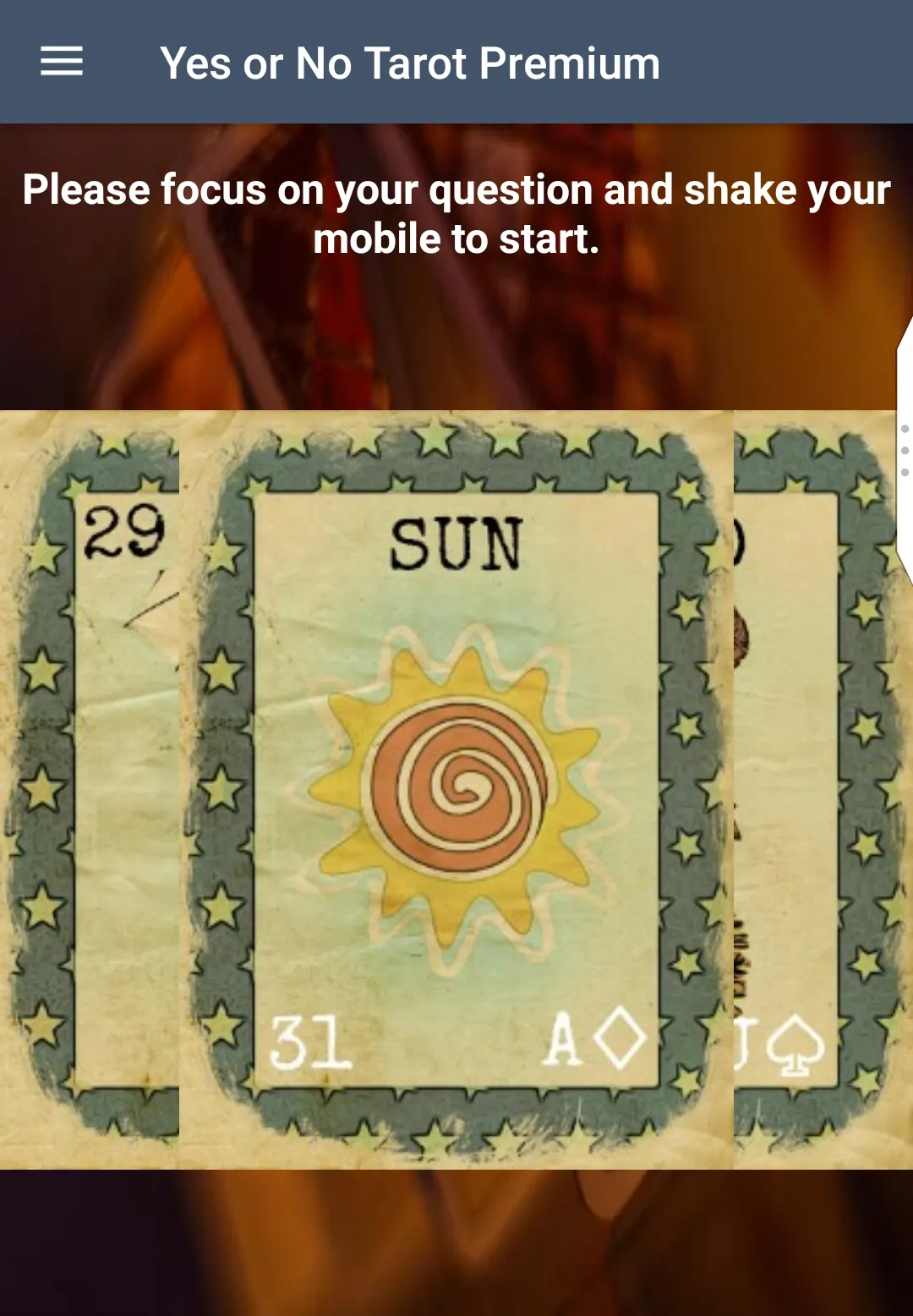 Yes or No Tarot Card Oracle | Indus Appstore | Screenshot