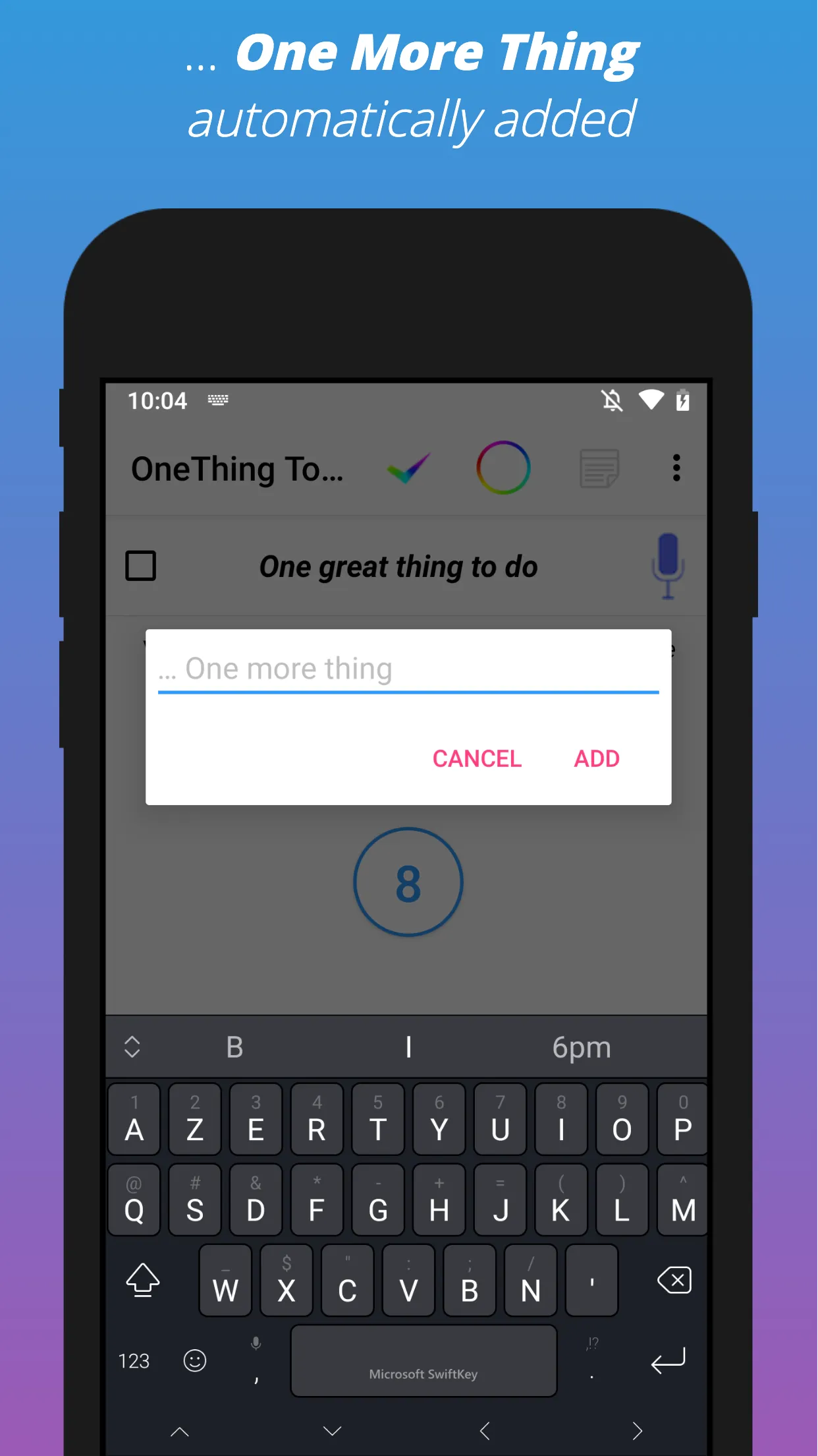 OneThing Todo | Indus Appstore | Screenshot