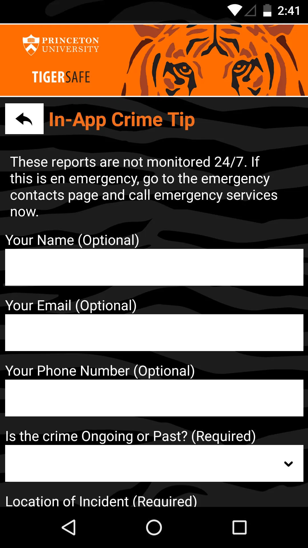 TigerSafe | Indus Appstore | Screenshot