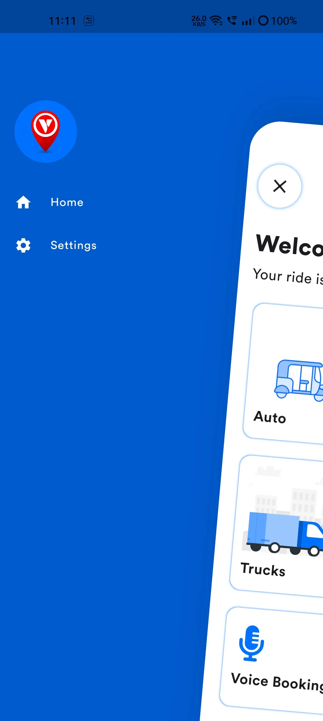 V Way Taxi : Ride Booking App | Indus Appstore | Screenshot