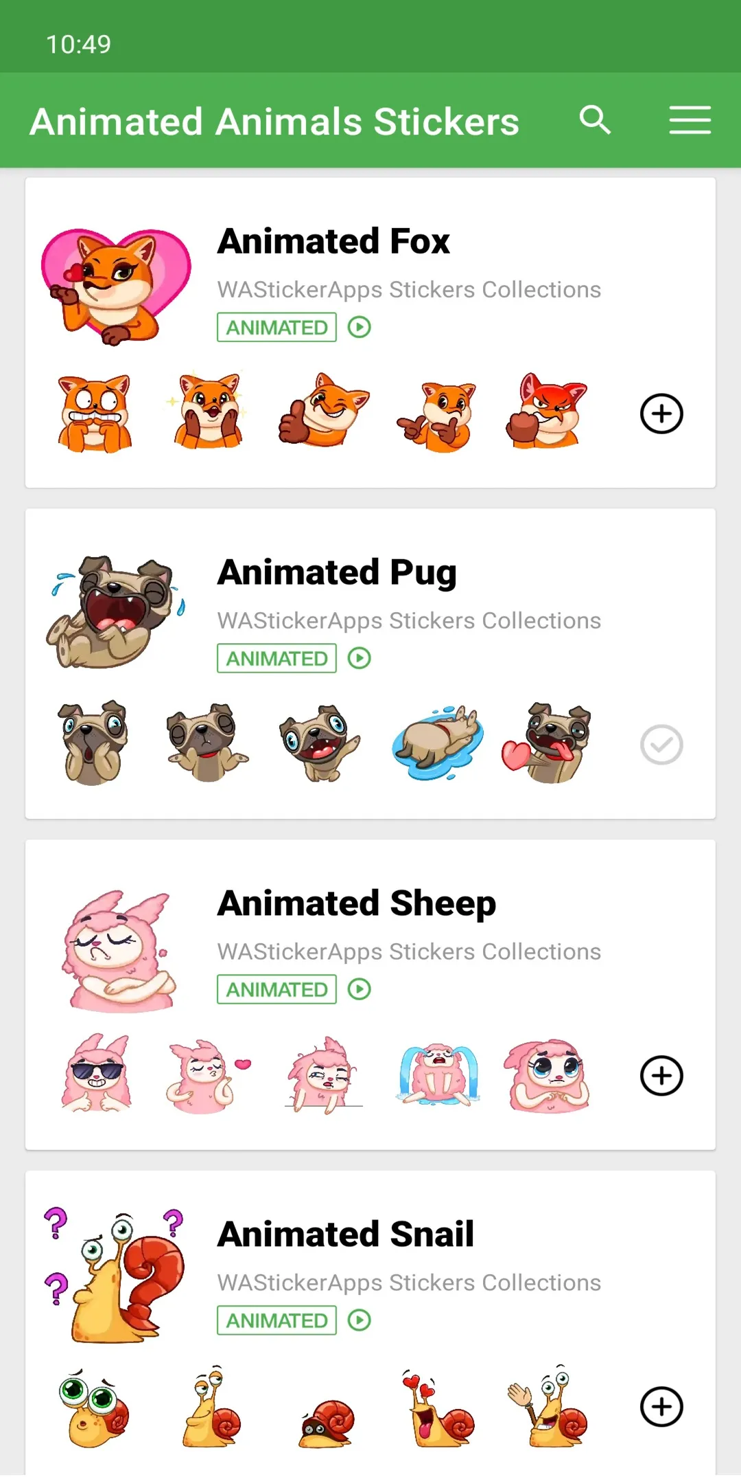 Animals Stickers WAStickerApps | Indus Appstore | Screenshot