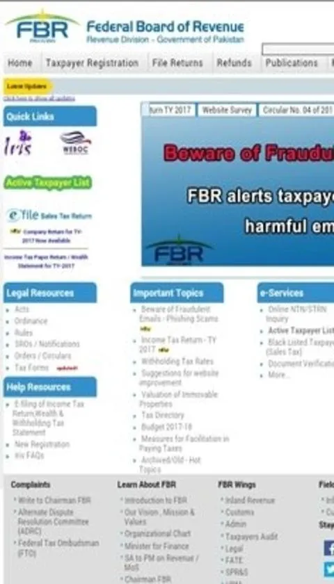 Federal Board of Revenue (FBR) | Indus Appstore | Screenshot