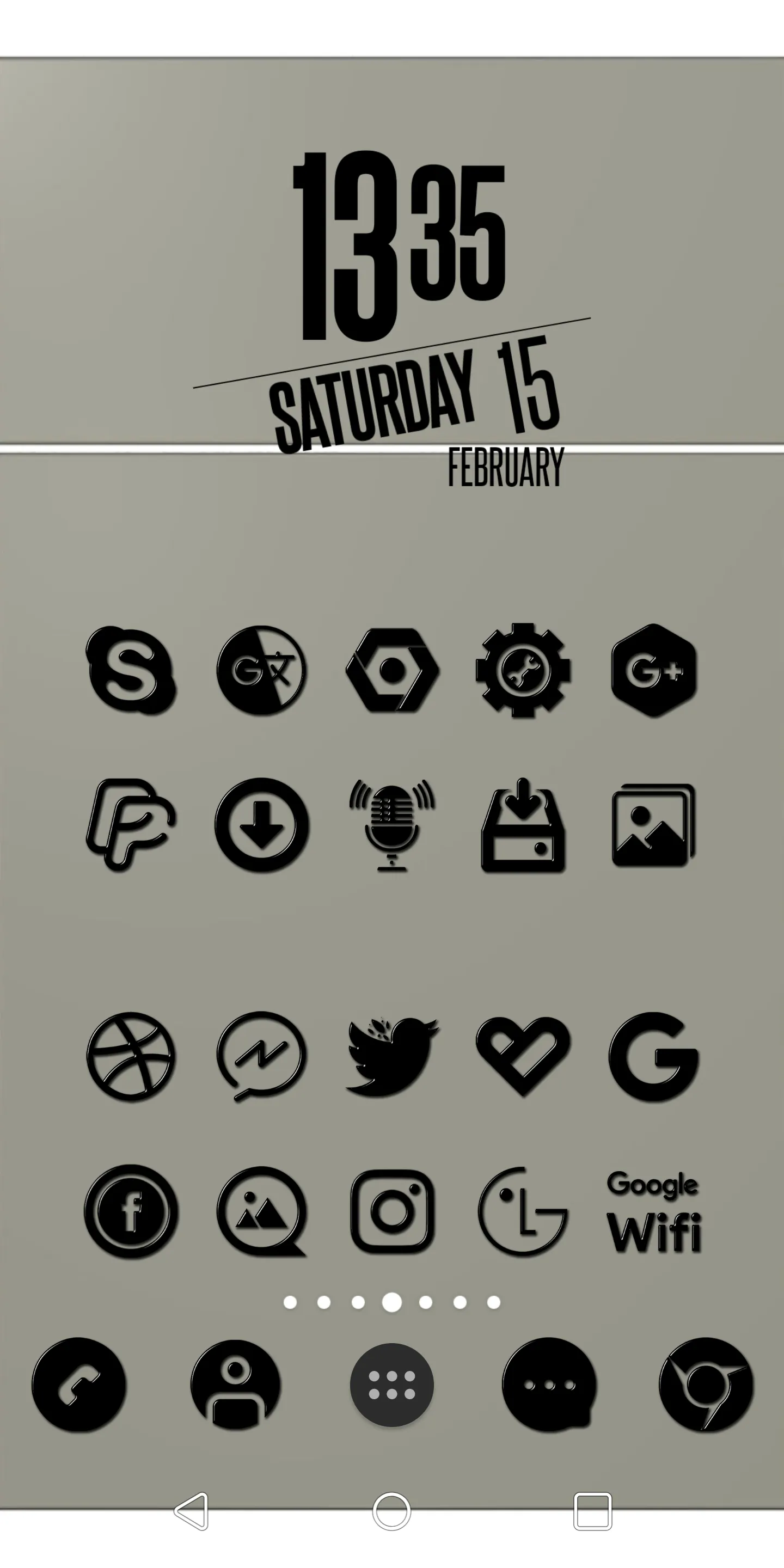 Black-PD Icon Pack | Indus Appstore | Screenshot