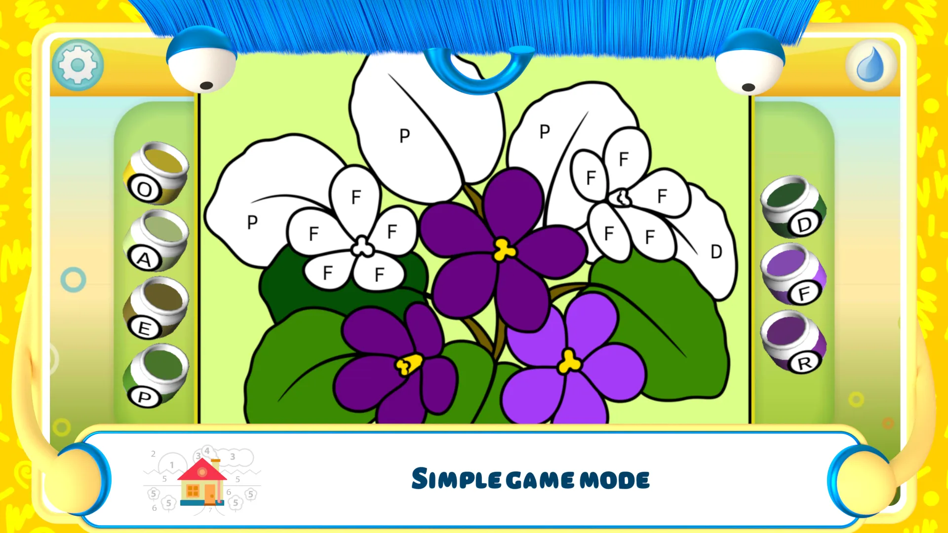 Kids Flower Color by Number | Indus Appstore | Screenshot