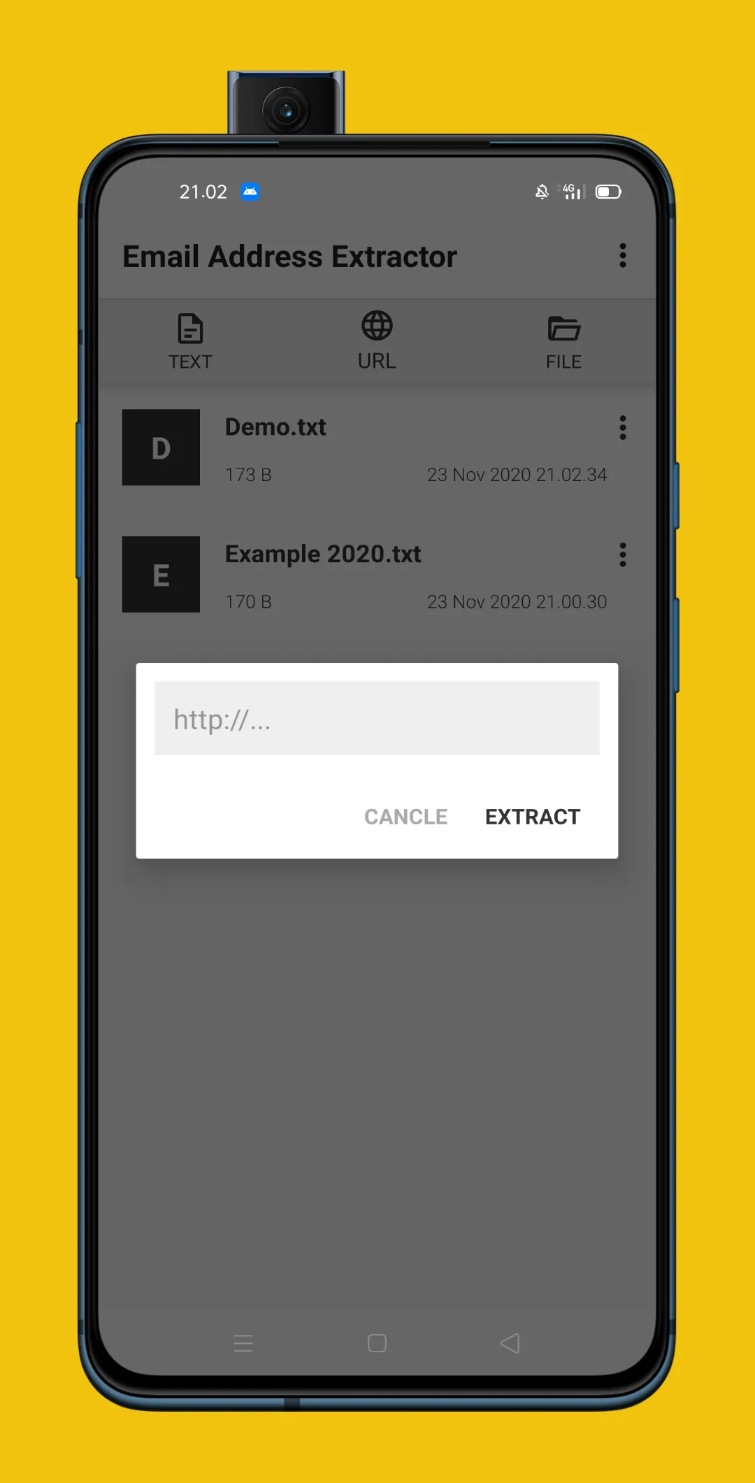 Email Address Extractor | Indus Appstore | Screenshot