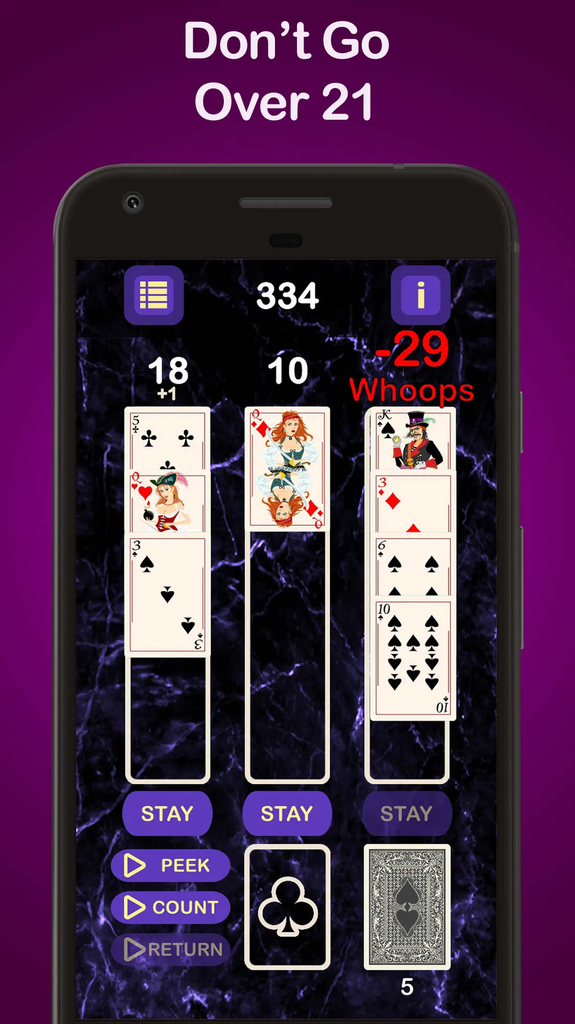 Puzzle 21 Blackjack Solitaire | Indus Appstore | Screenshot