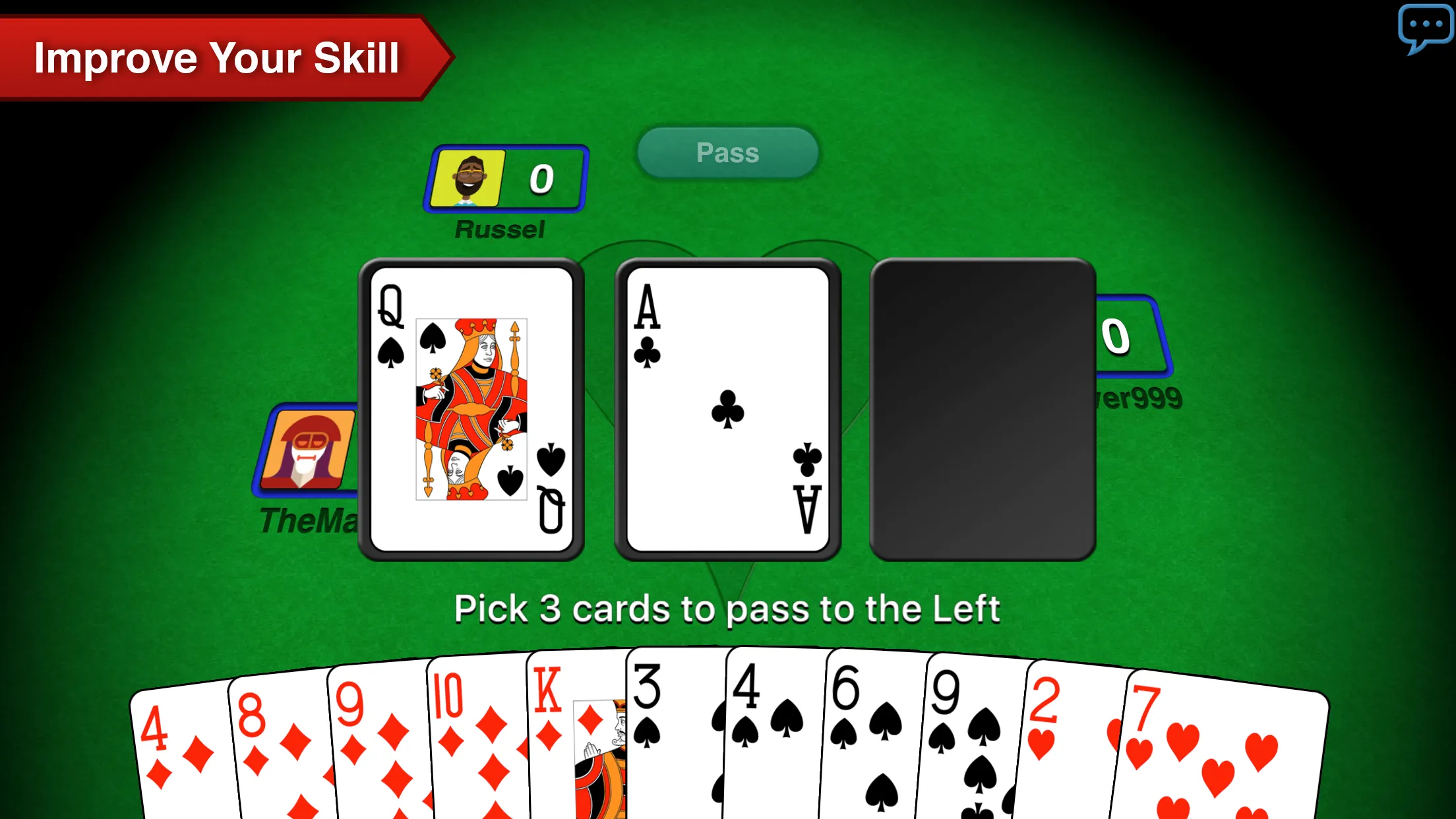 Hearts + Classic Card Game | Indus Appstore | Screenshot