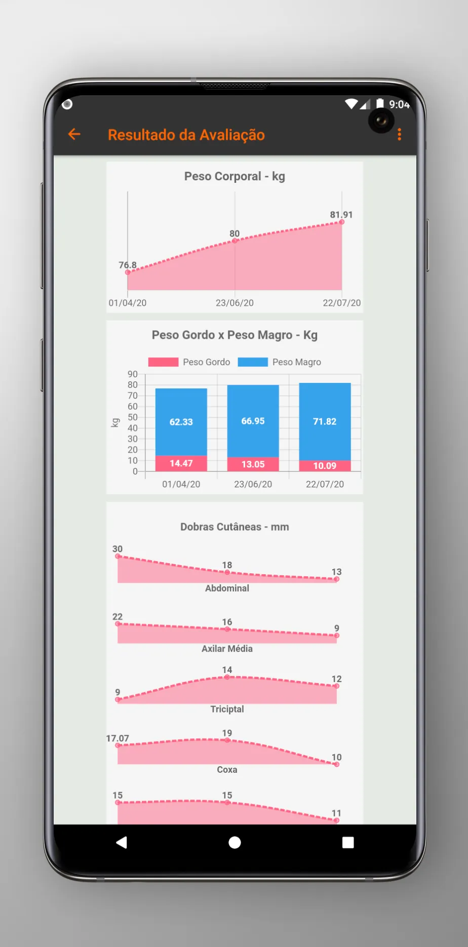 Avaliação Física PRO | Indus Appstore | Screenshot