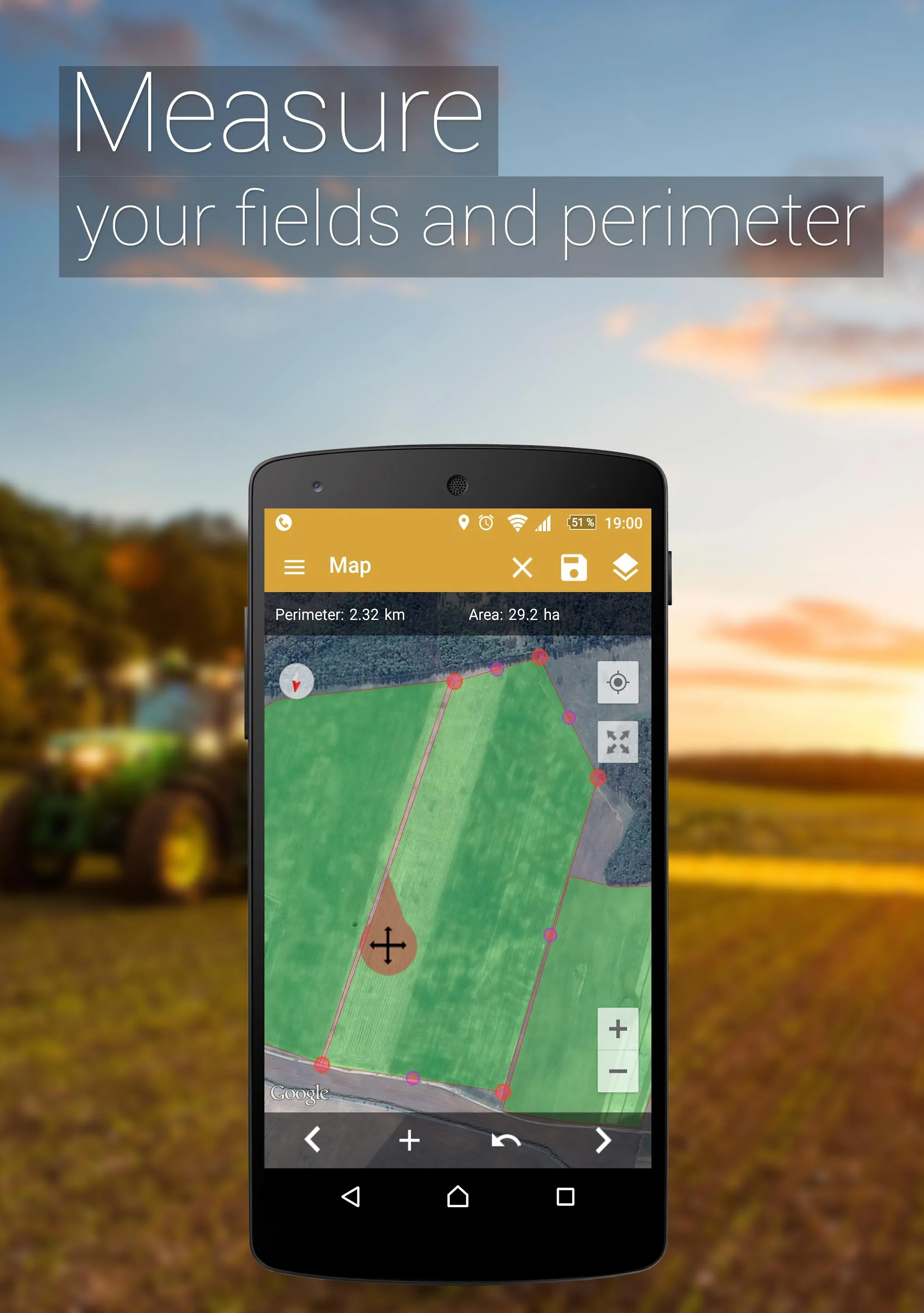 GPS Fields Area Measure | Indus Appstore | Screenshot