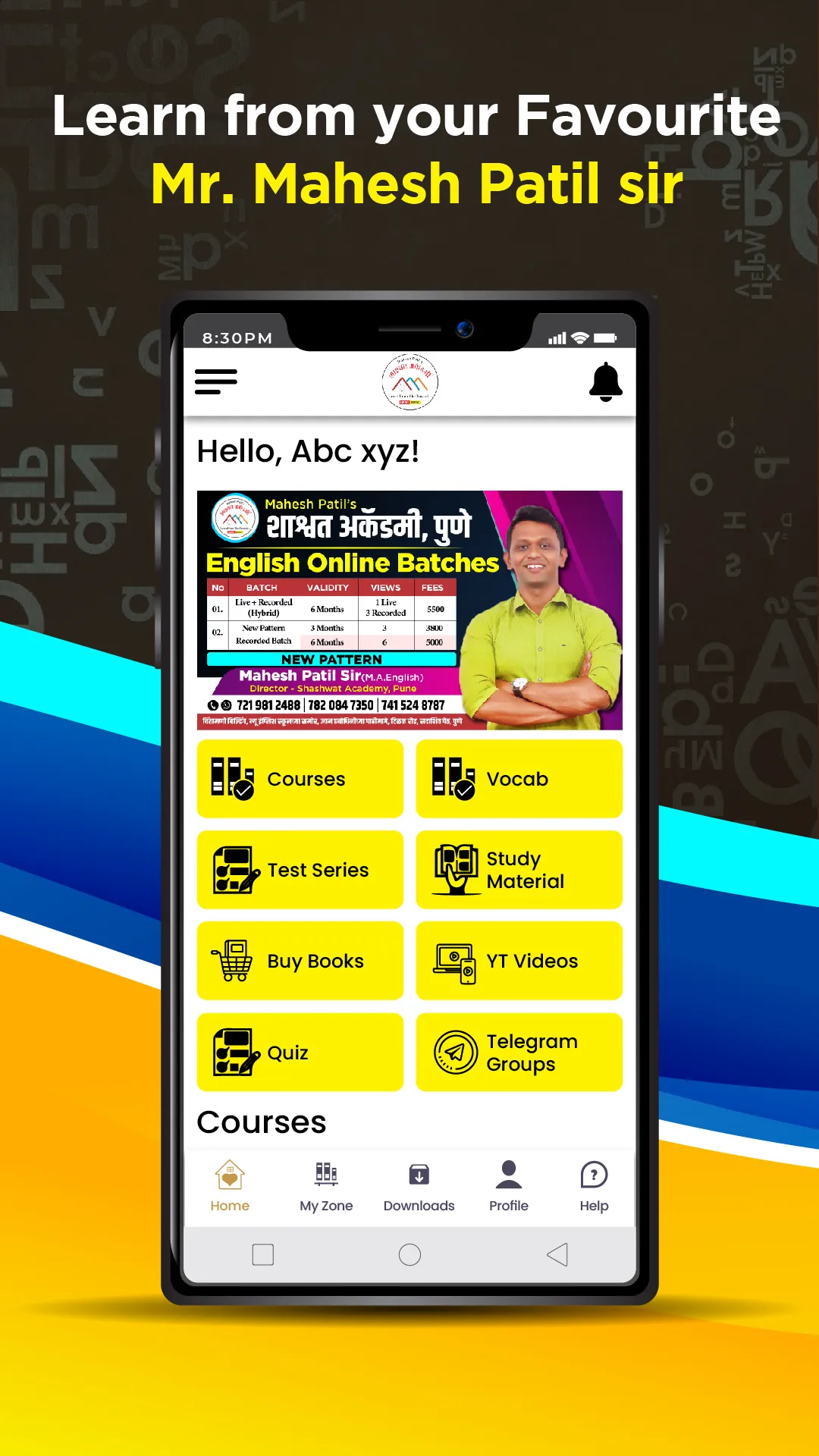 Mahesh Patil Shashwat Academy | Indus Appstore | Screenshot