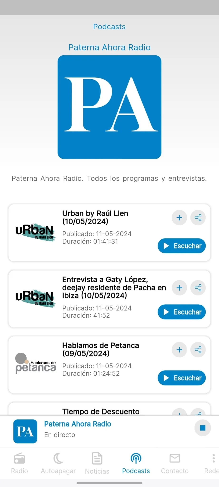 Paterna Ahora Radio | Indus Appstore | Screenshot