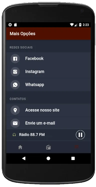 Rádio 88,7 FM | Indus Appstore | Screenshot