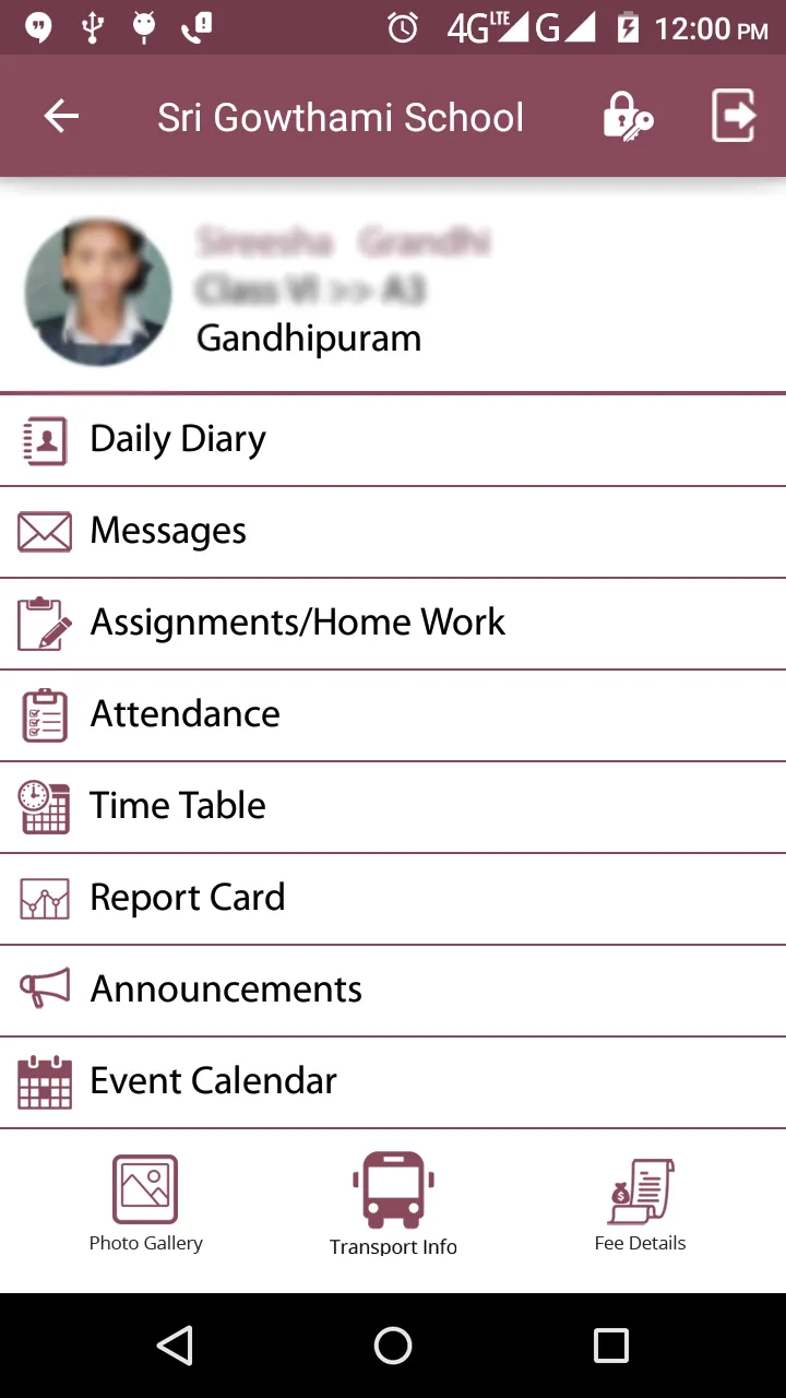 Sri Gowthami Parent Portal | Indus Appstore | Screenshot