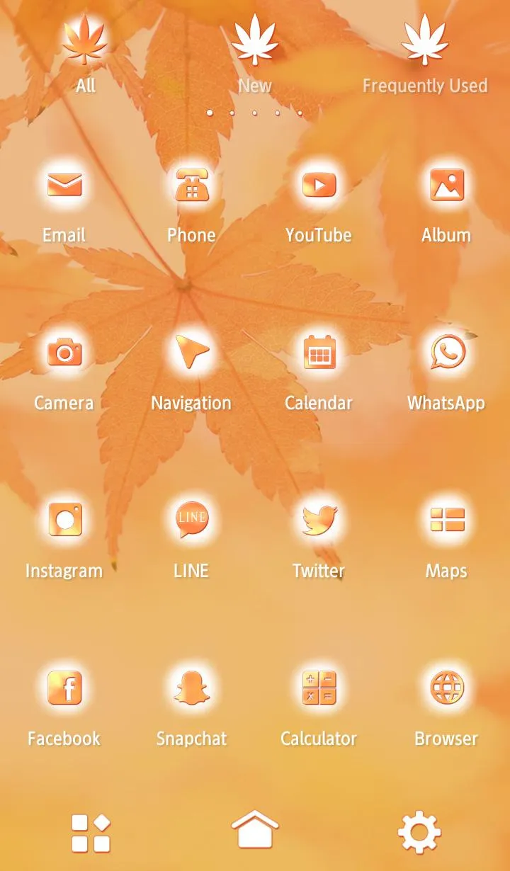 Fall Leaves Theme +HOME | Indus Appstore | Screenshot