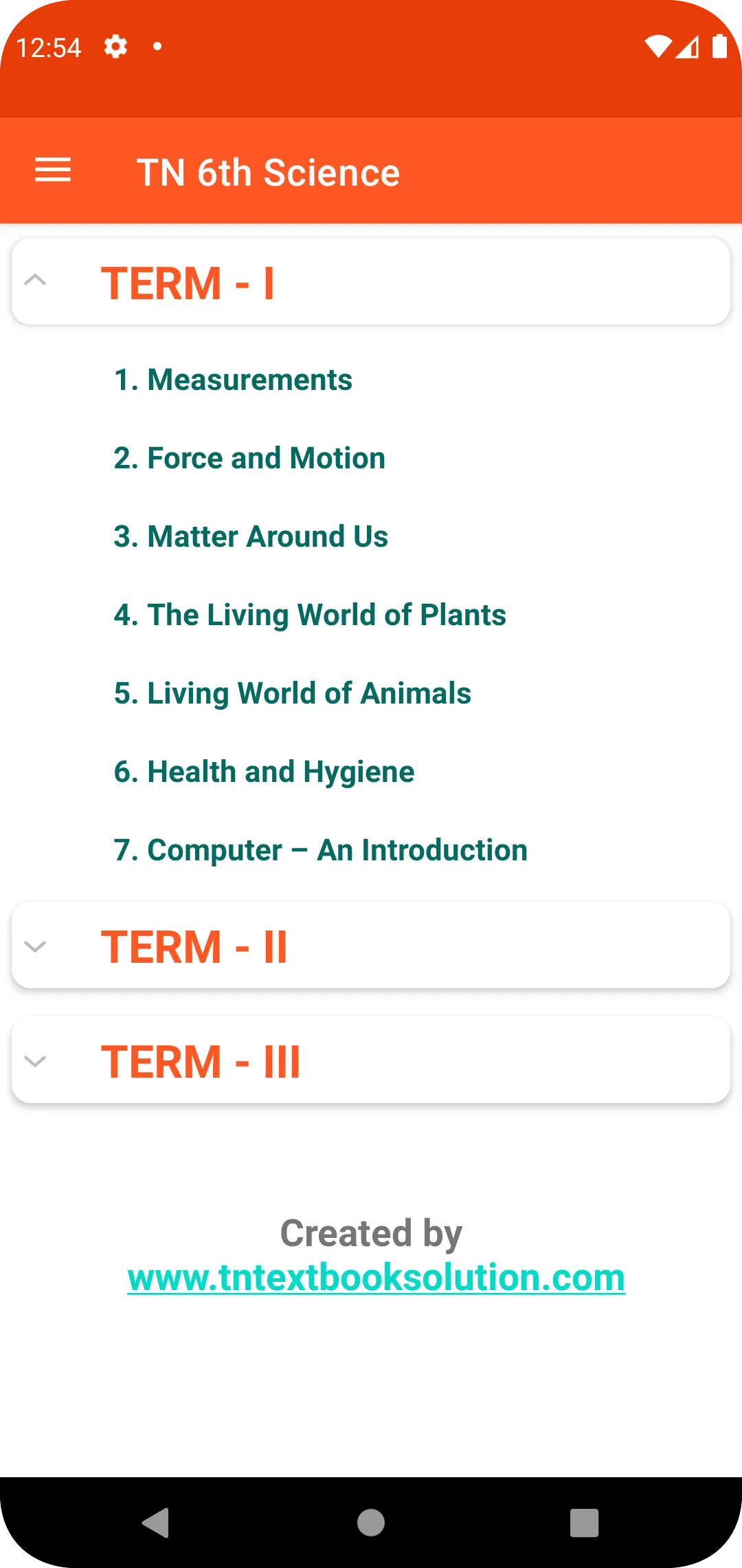 TN 6th Science Guide | Indus Appstore | Screenshot