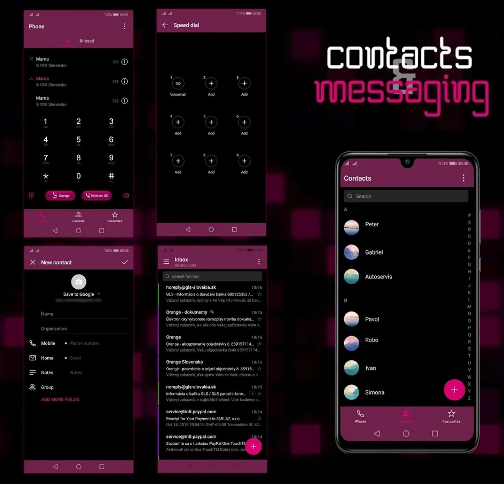 [EMUI 9.1]Mosaic Magenta Theme | Indus Appstore | Screenshot