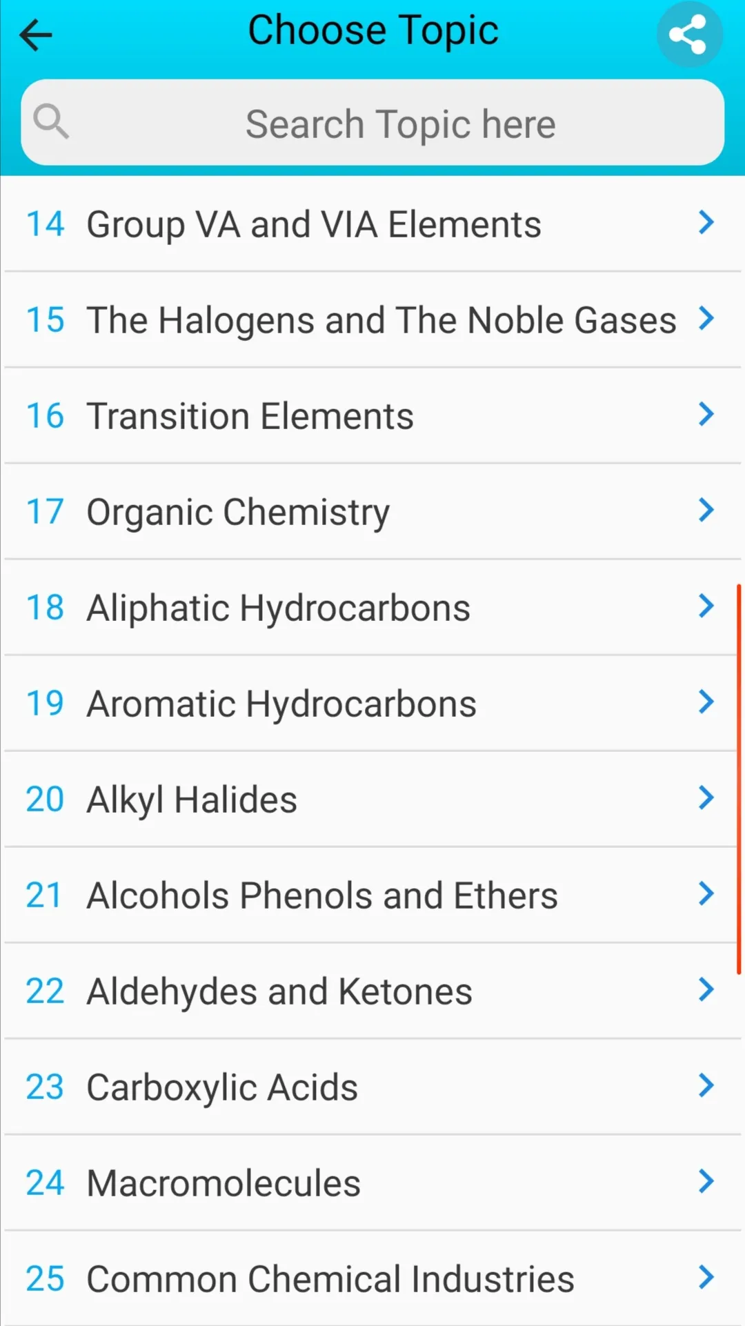 Chemistry Solved MCQs Test | Indus Appstore | Screenshot