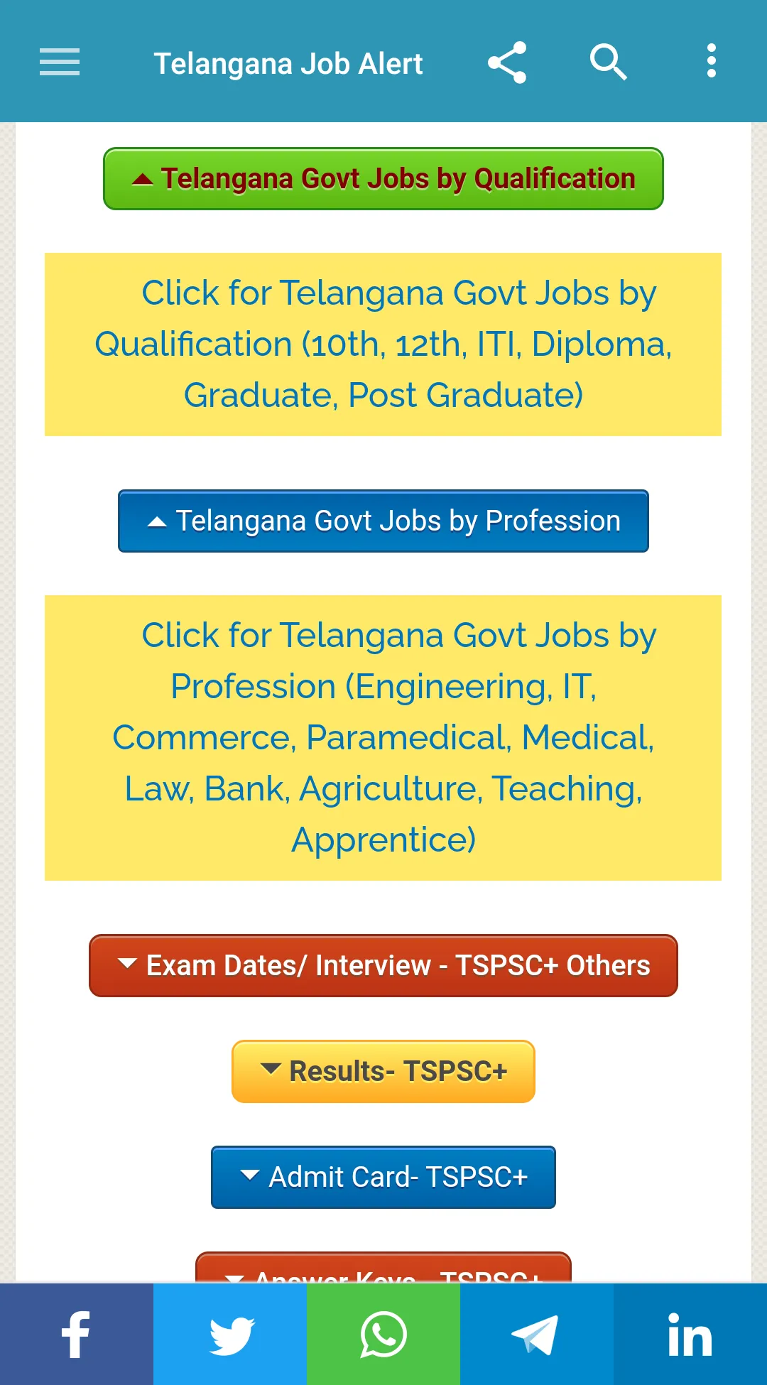 Telangana Job Alert- TS Jobs | Indus Appstore | Screenshot